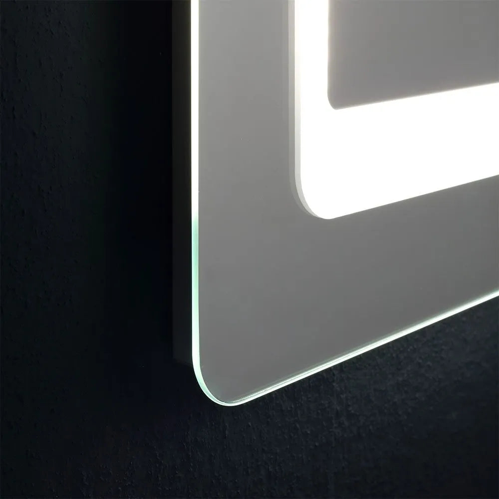 Specchiera rettangolare 80x60 cm Cubi&Co reversibile con LED integrato by CeramicStore | Lo specialista del tuo bagno