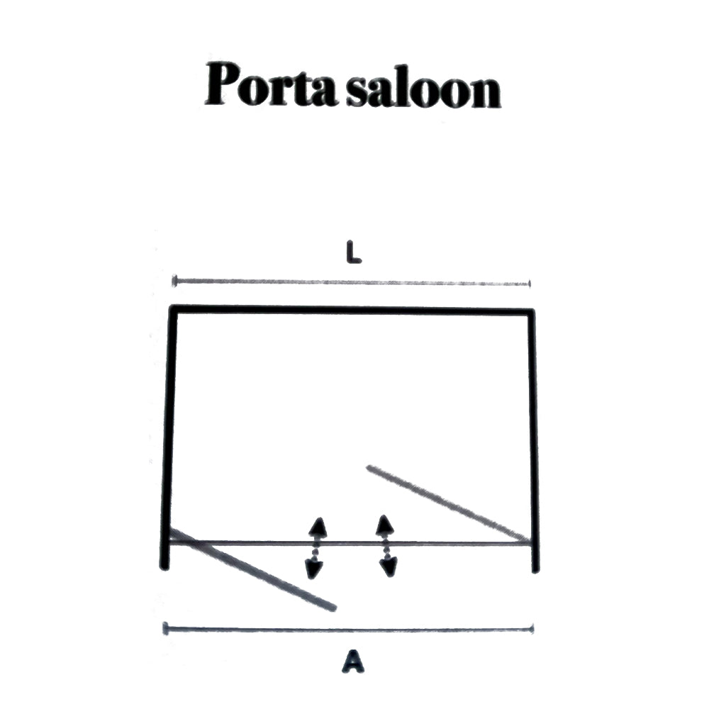 Porta doccia per nicchia da 75 cm apertura saloon in cristallo trasparente da 6 mm by CeramicStore | Lo specialista del tuo bagno
