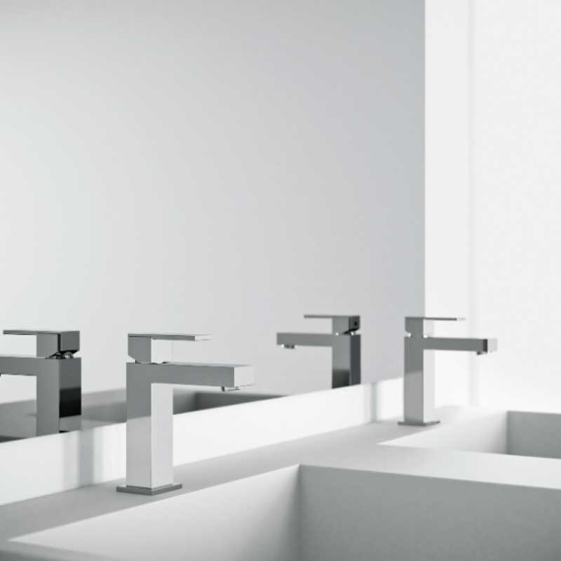 Set di miscelatori Lavabo, Bidet e Doccia incasso in ottone Cromo collezione Feel di Mamoli Rubinetterie by CeramicStore | Lo specialista del tuo bagno