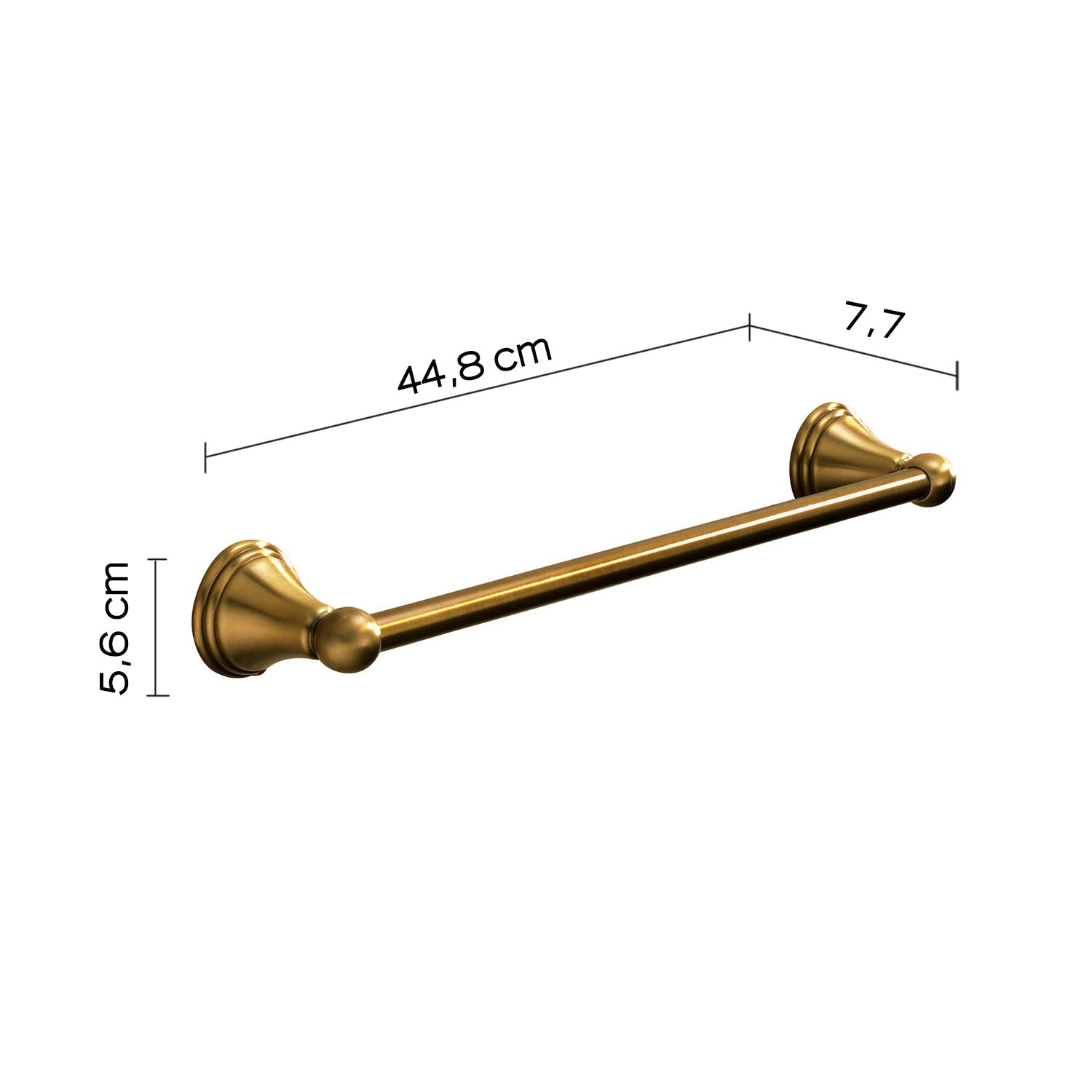 Portasalviette 45 cm a parete di Gedy serie Romance - Bronzo by CeramicStore | Lo specialista del tuo bagno