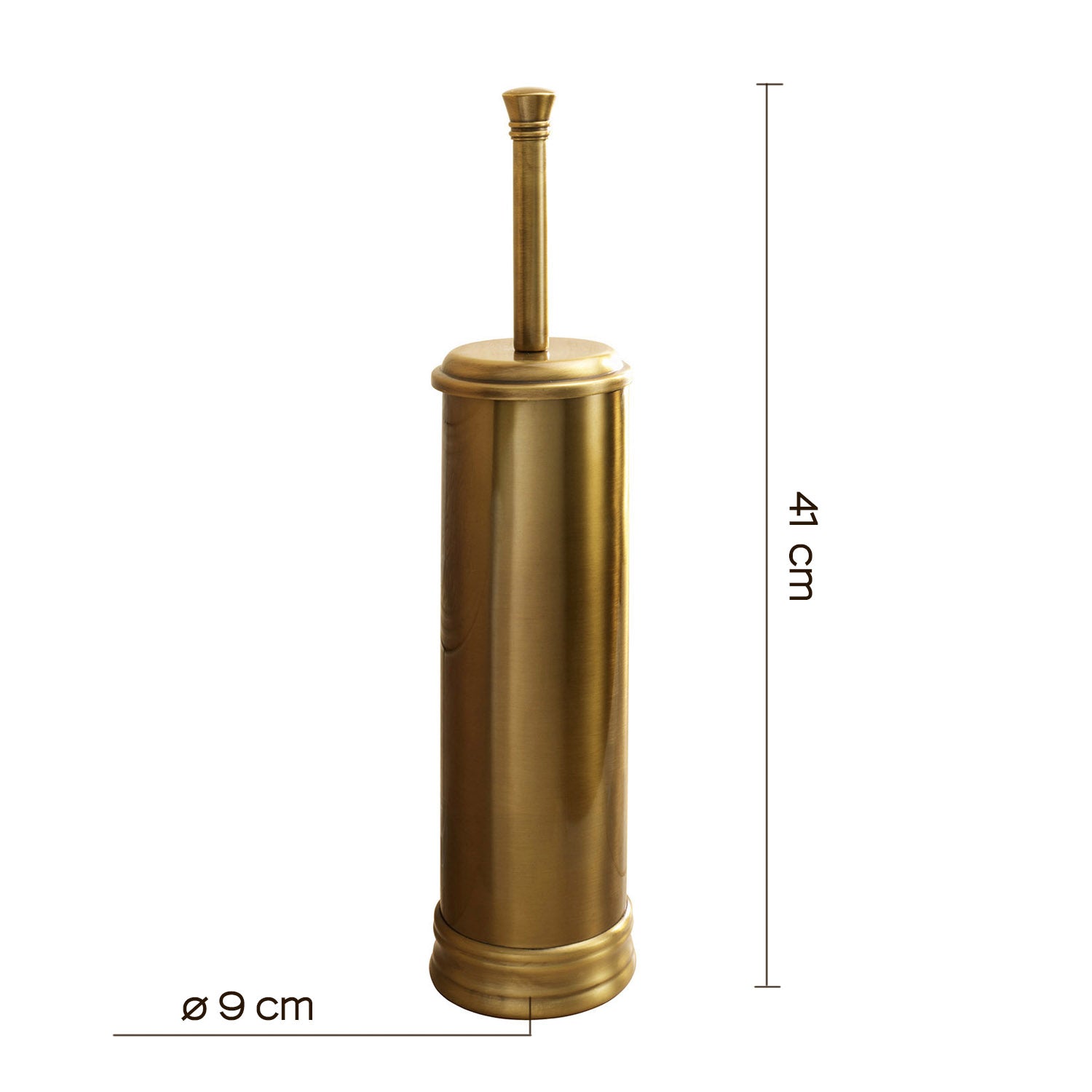 Scopino da appoggio con ciuffo in setole di Gedy serie Romance - Bronzo by CeramicStore | Lo specialista del tuo bagno