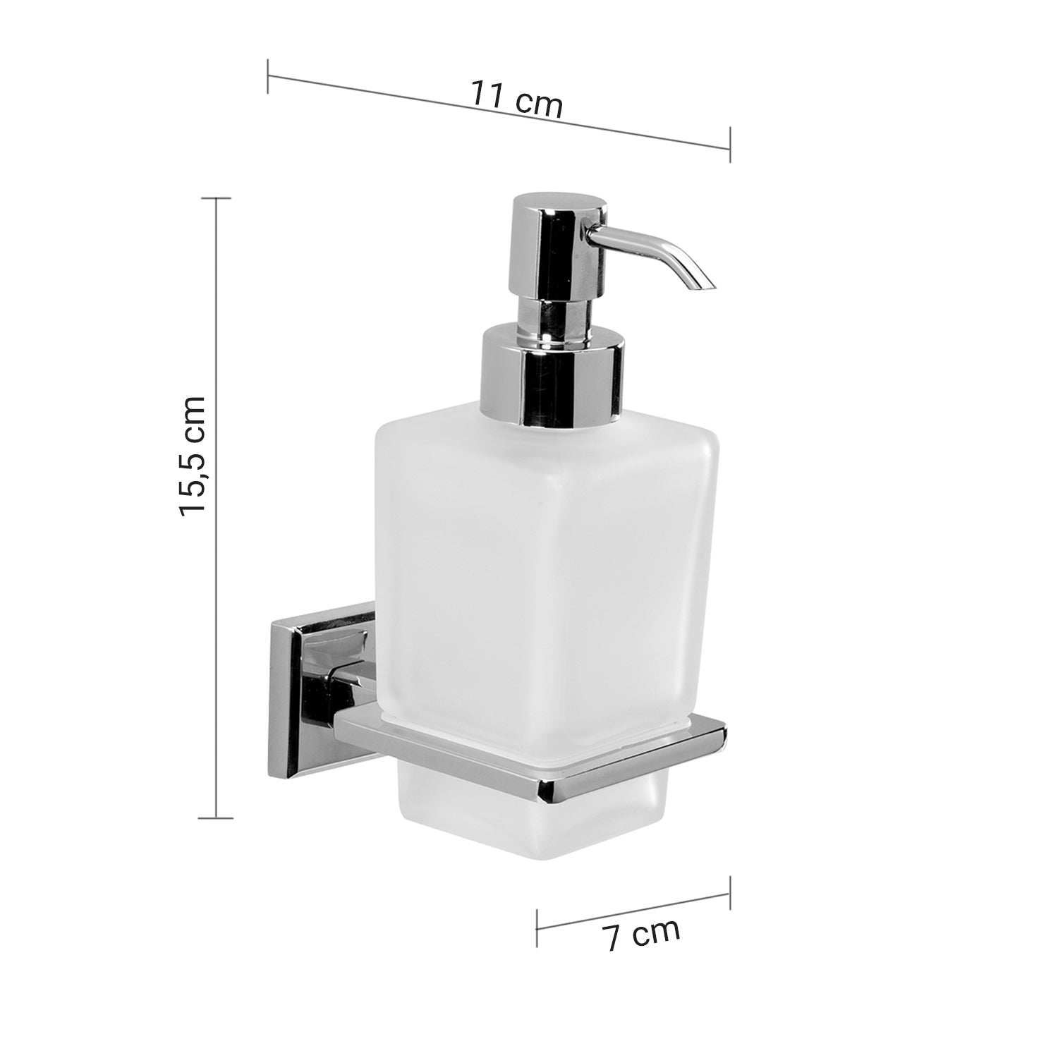 Dosasapone in acciaio inox AISI 304 Colorado di Gedy - Cromato by CeramicStore | Lo specialista del tuo bagno