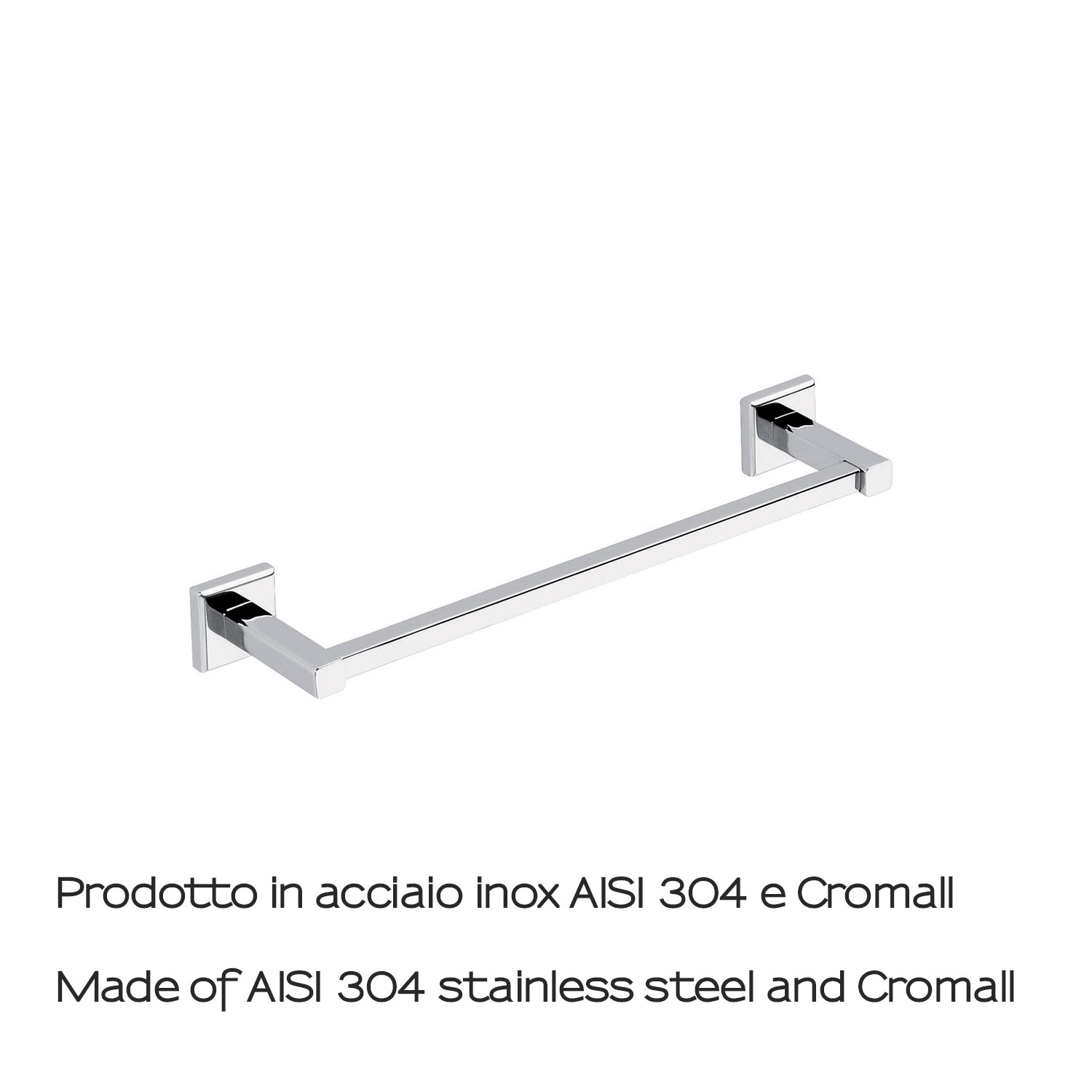 Portasalviette 35 cm in acciaio inox AISI 304 Colorado di Gedy - Cromato by CeramicStore | Lo specialista del tuo bagno