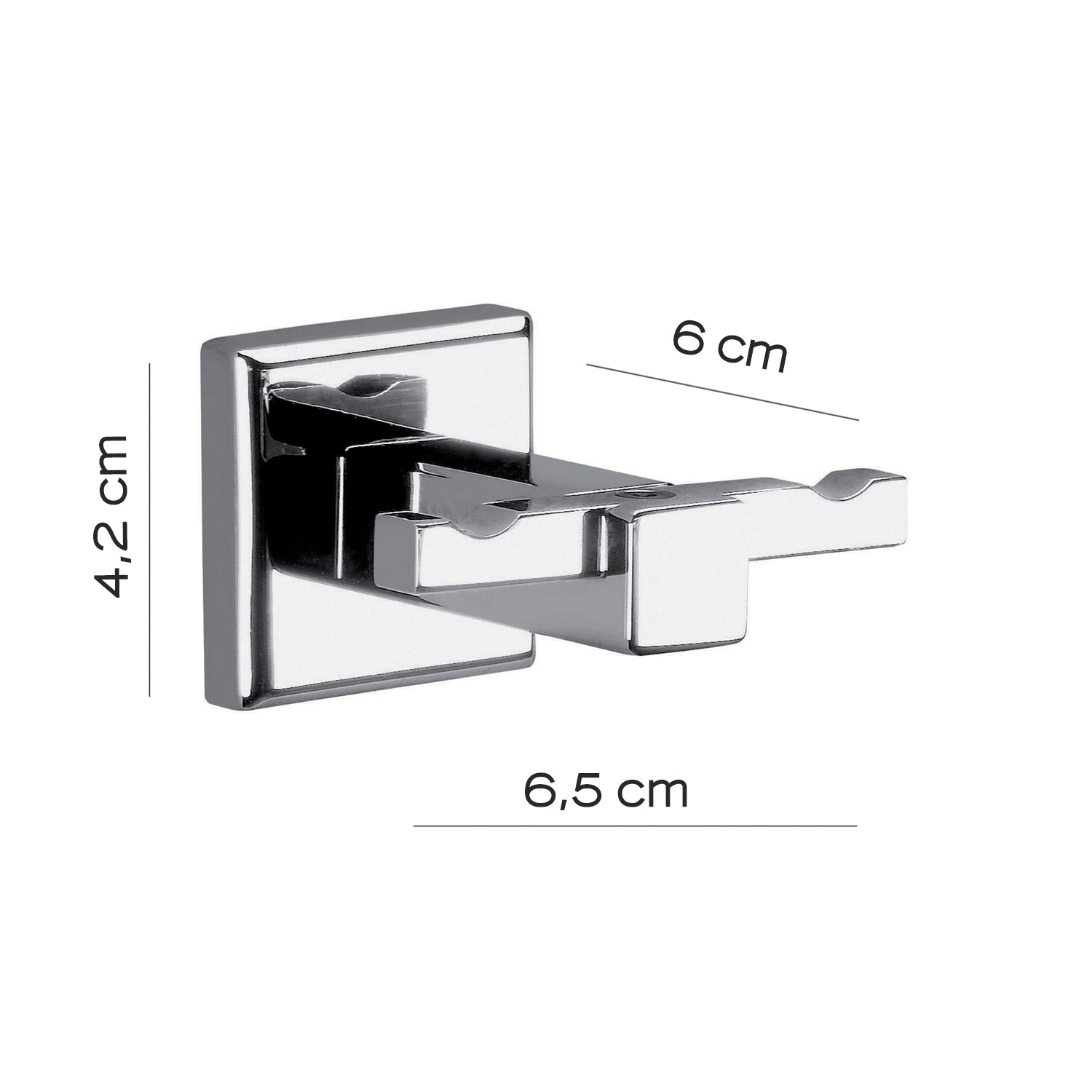Appendiabiti doppio in acciaio inox AISI 304 Colorado di Gedy - Cromato by CeramicStore | Lo specialista del tuo bagno