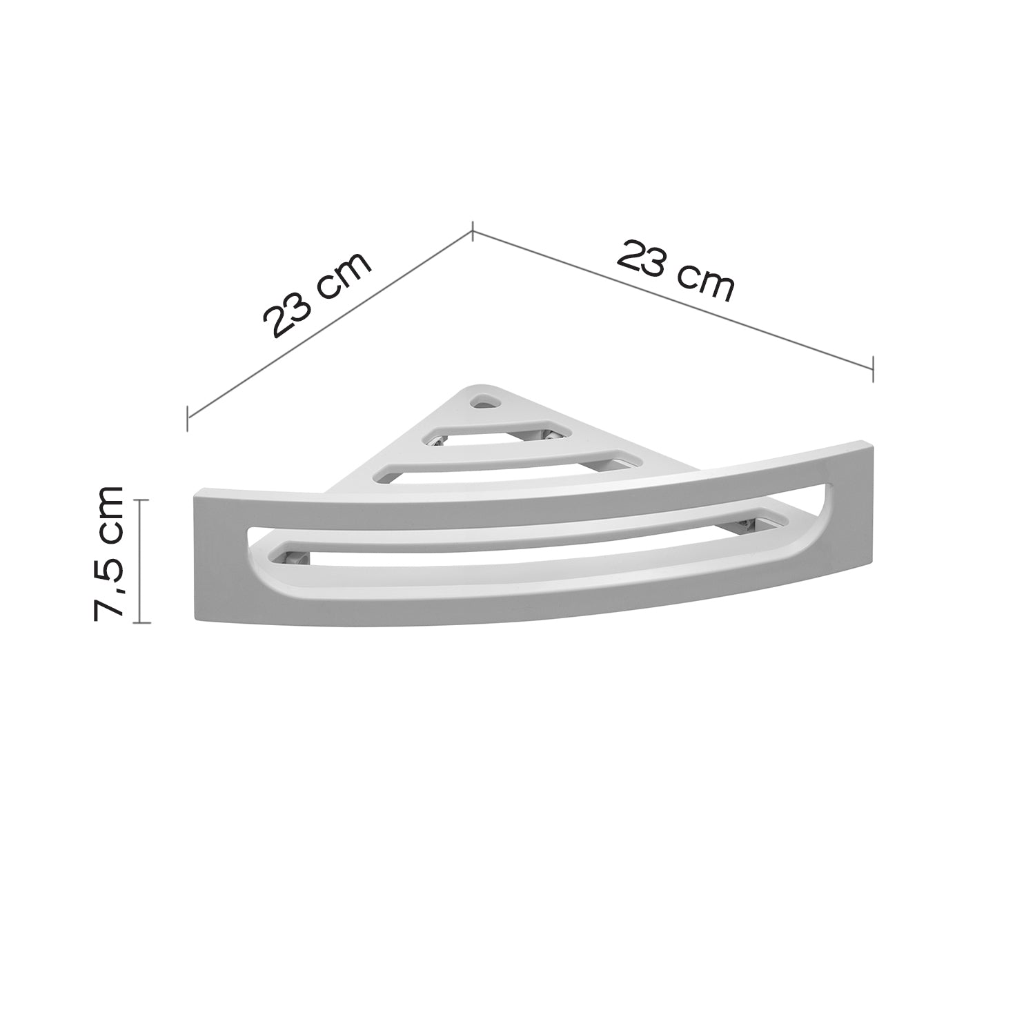Portaoggetti doccia angolare modello Clip di Gedy - Bianco by CeramicStore | Lo specialista del tuo bagno