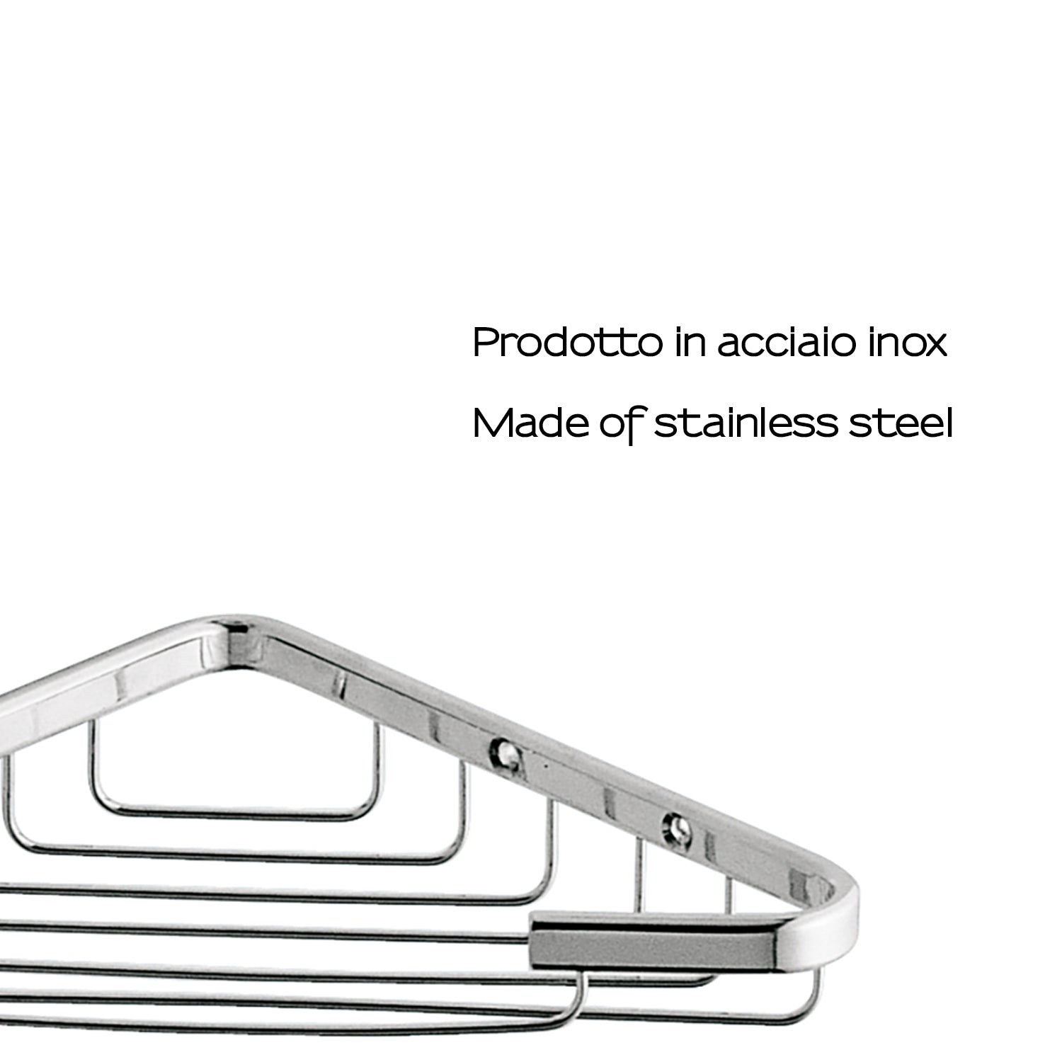 Portaoggetti doccia angolare modello Augustus di Gedy - Cromato by CeramicStore | Lo specialista del tuo bagno
