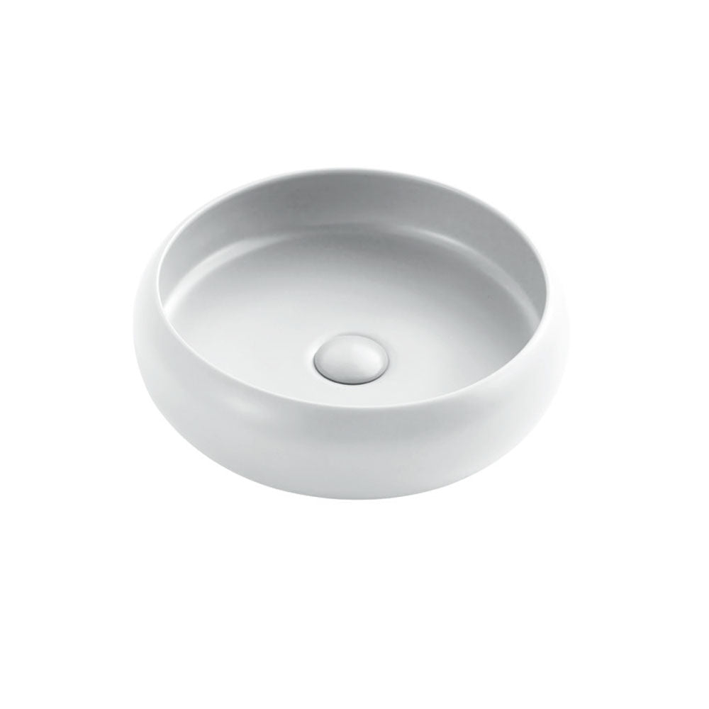 Lavabo da appoggio Tondo diametro 40 cm Bianco Lucido Ceramica Althea collezione FAST