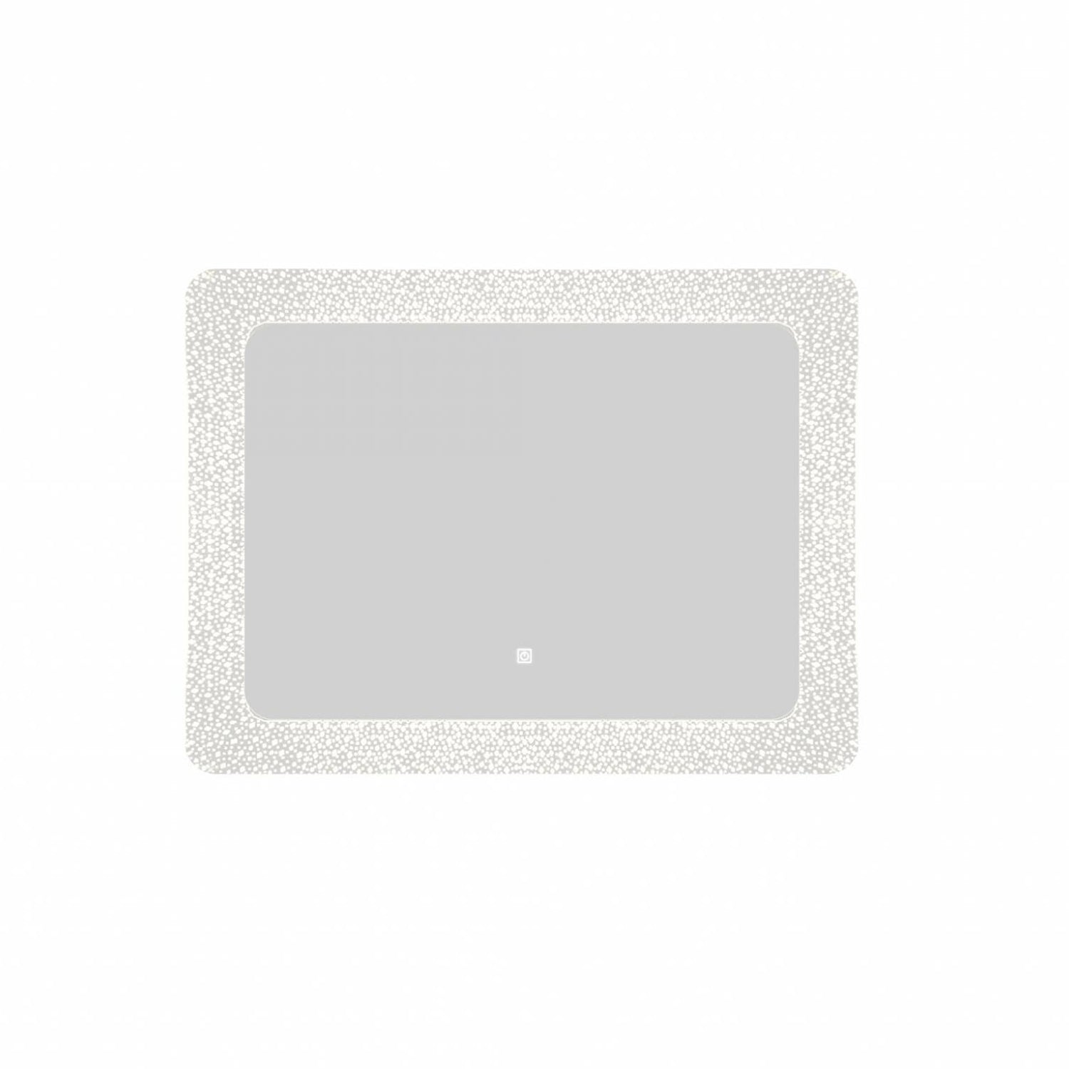 Specchio touch rettangolo ornamentale con luce LED integrata Cubi&Co 80x60 cm by CeramicStore | Lo specialista del tuo bagno