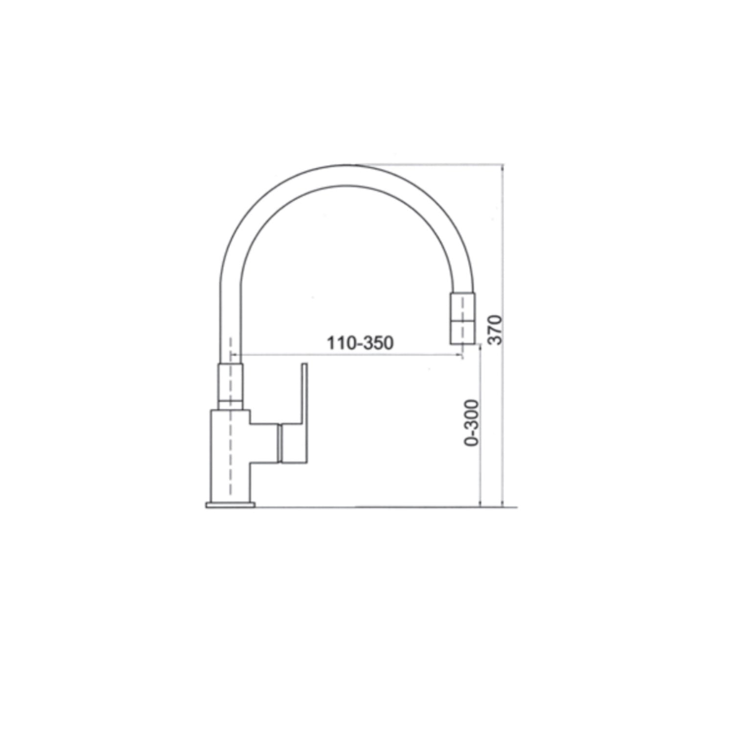 Miscelatore cucina in ottone cromato con canna snodata arancione Keller taps by CeramicStore | Lo specialista del tuo bagno