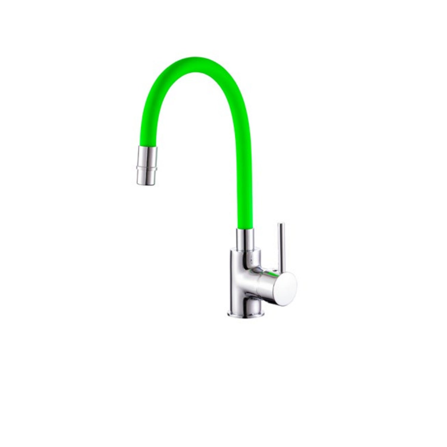 Miscelatore cucina in ottone cromato con canna snodata verde Keller taps by CeramicStore | Lo specialista del tuo bagno