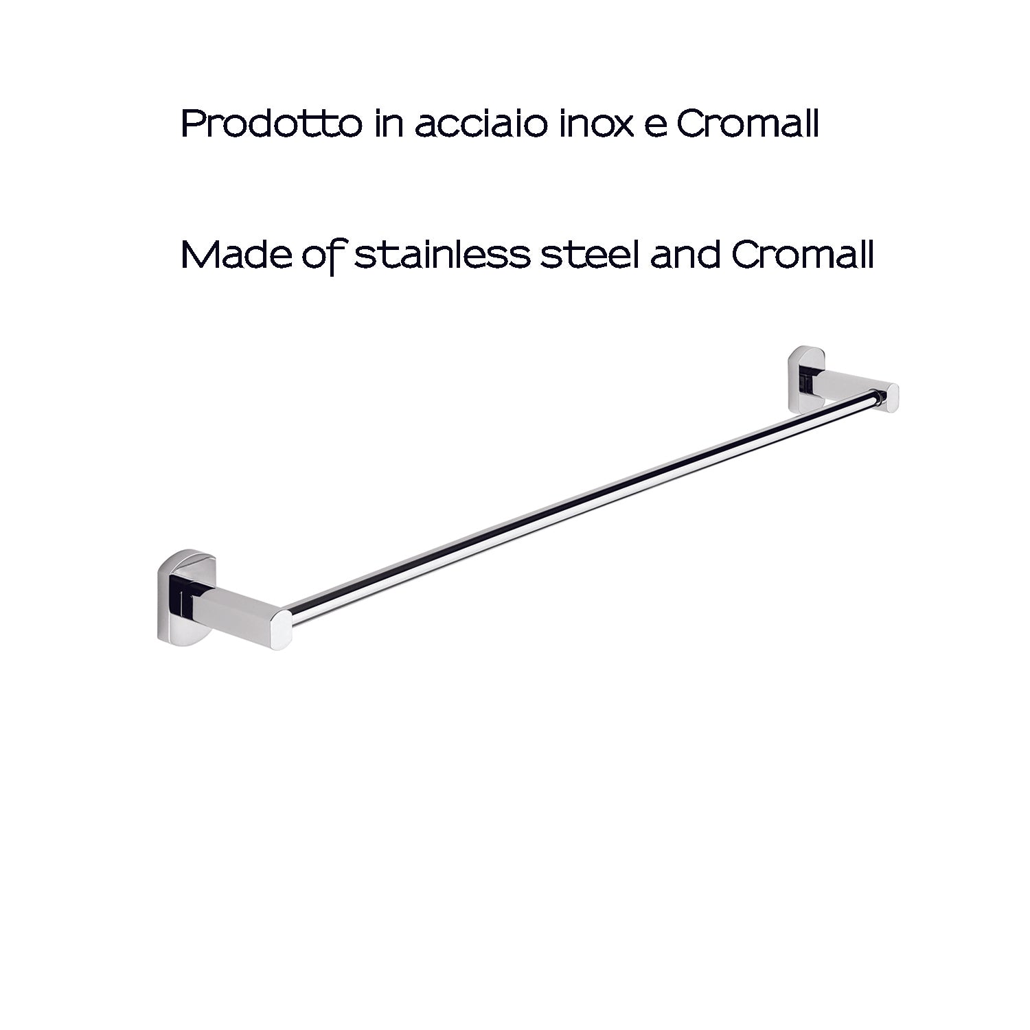 Porta asciugamani 60 cm a parete di Gedy serie Edera Plus - Cromato by CeramicStore | Lo specialista del tuo bagno