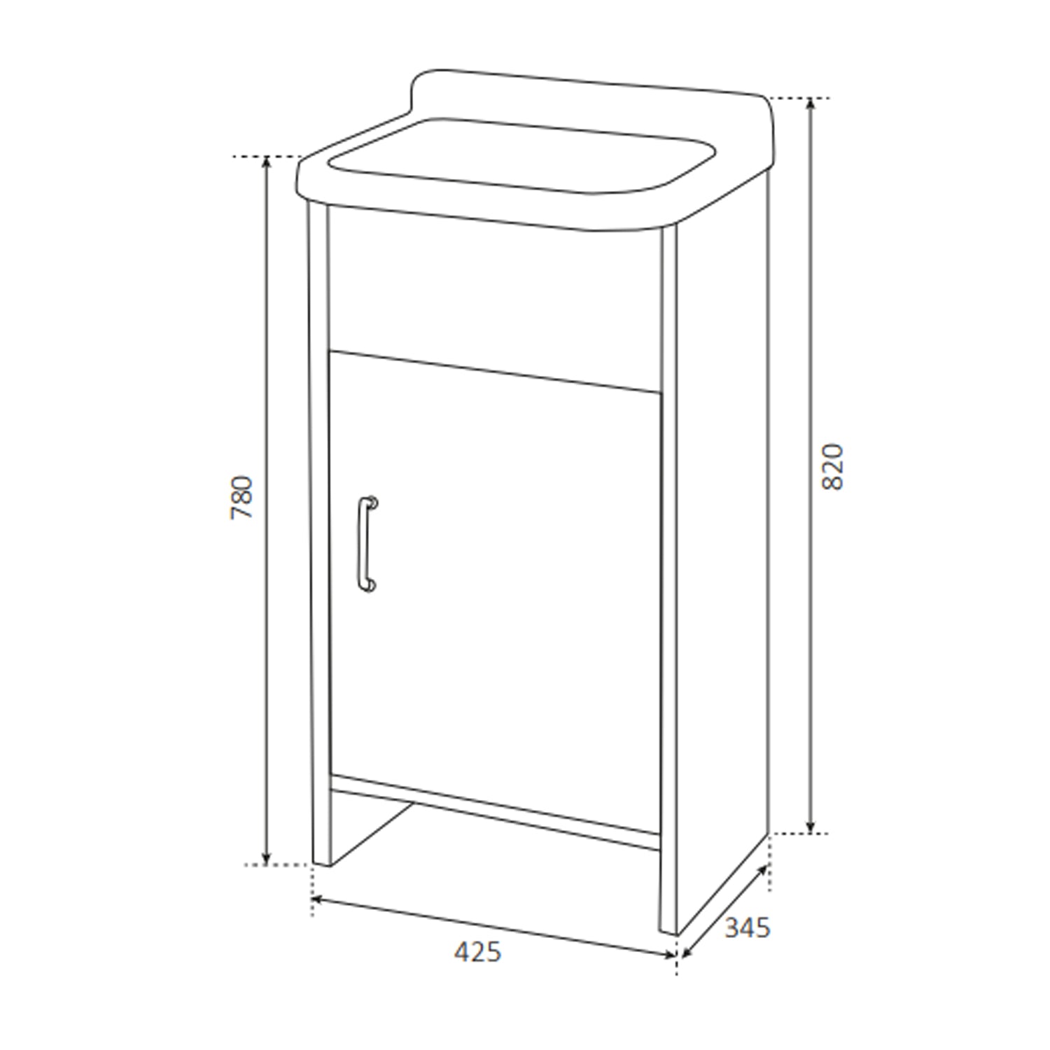 Lavatoio per interni ed esterni in pvc un'anta 42,5x34,5 cm by CeramicStore | Lo specialista del tuo bagno