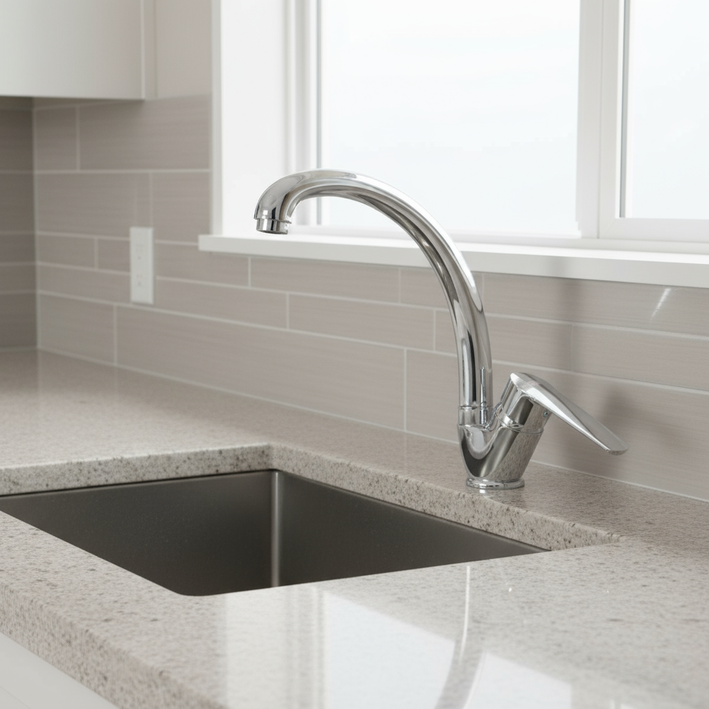 Miscelatore monocomando lavello bocca alta RubiFlux serie Margaret - Cromo