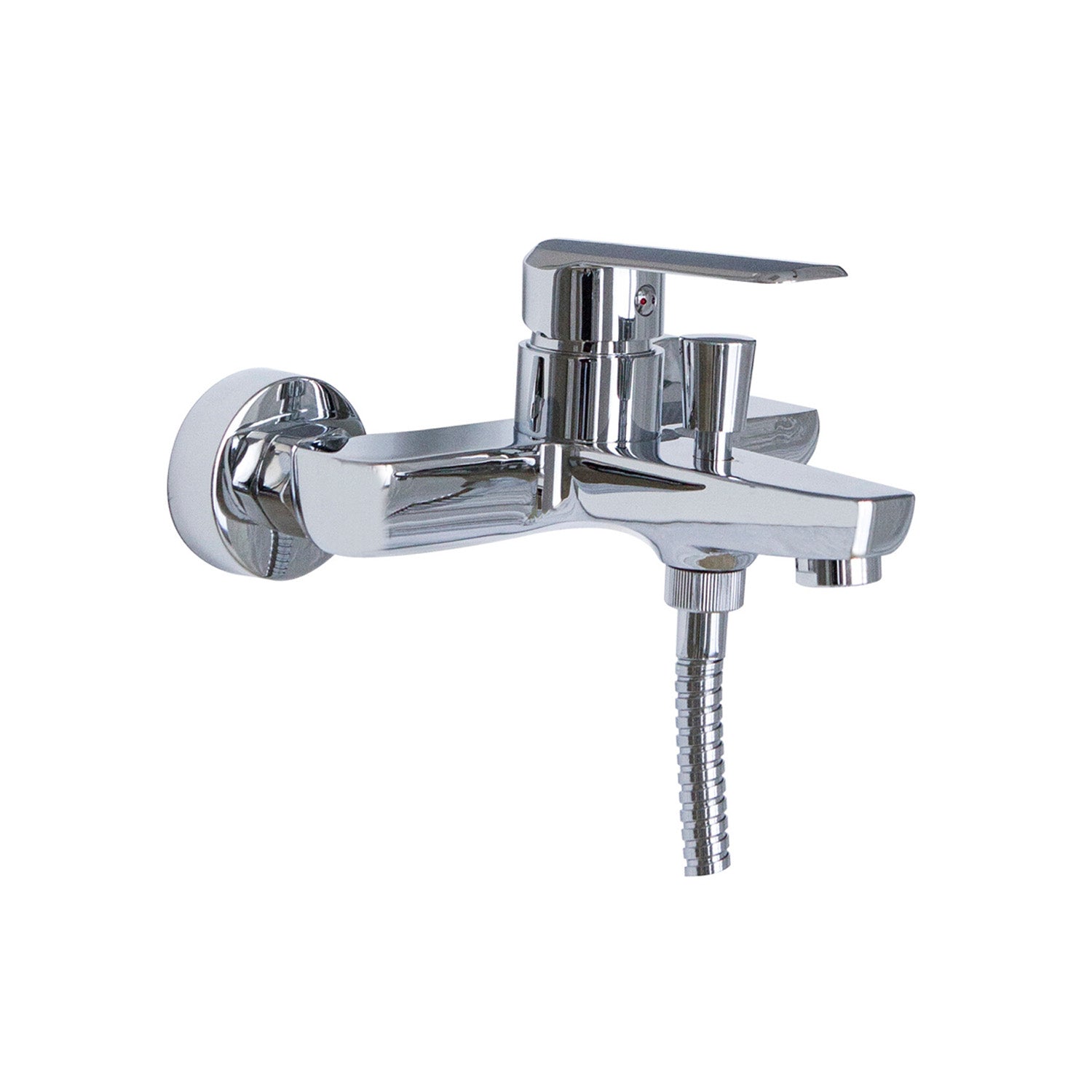 Composizione di miscelatori per lavabo alto, bidet e vasca Hopper in ottone cromato by CeramicStore | Lo specialista del tuo bagno