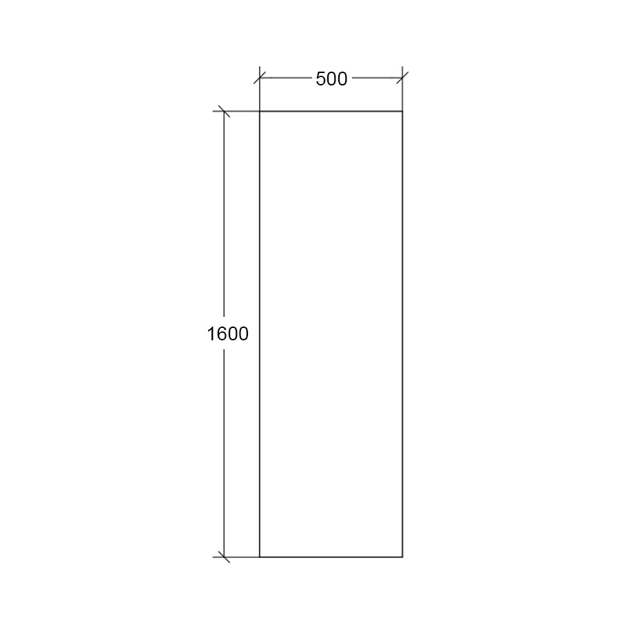 Specchio rettangolare alto molato da parete ultrapiatto Lineabeta Speci cm 50x160h by CeramicStore | Lo specialista del tuo bagno