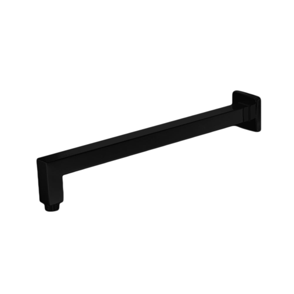 Braccio doccia squadrato in acciaio inox da 35 cm colore nero - Ares by CeramicStore | Lo specialista del tuo bagno