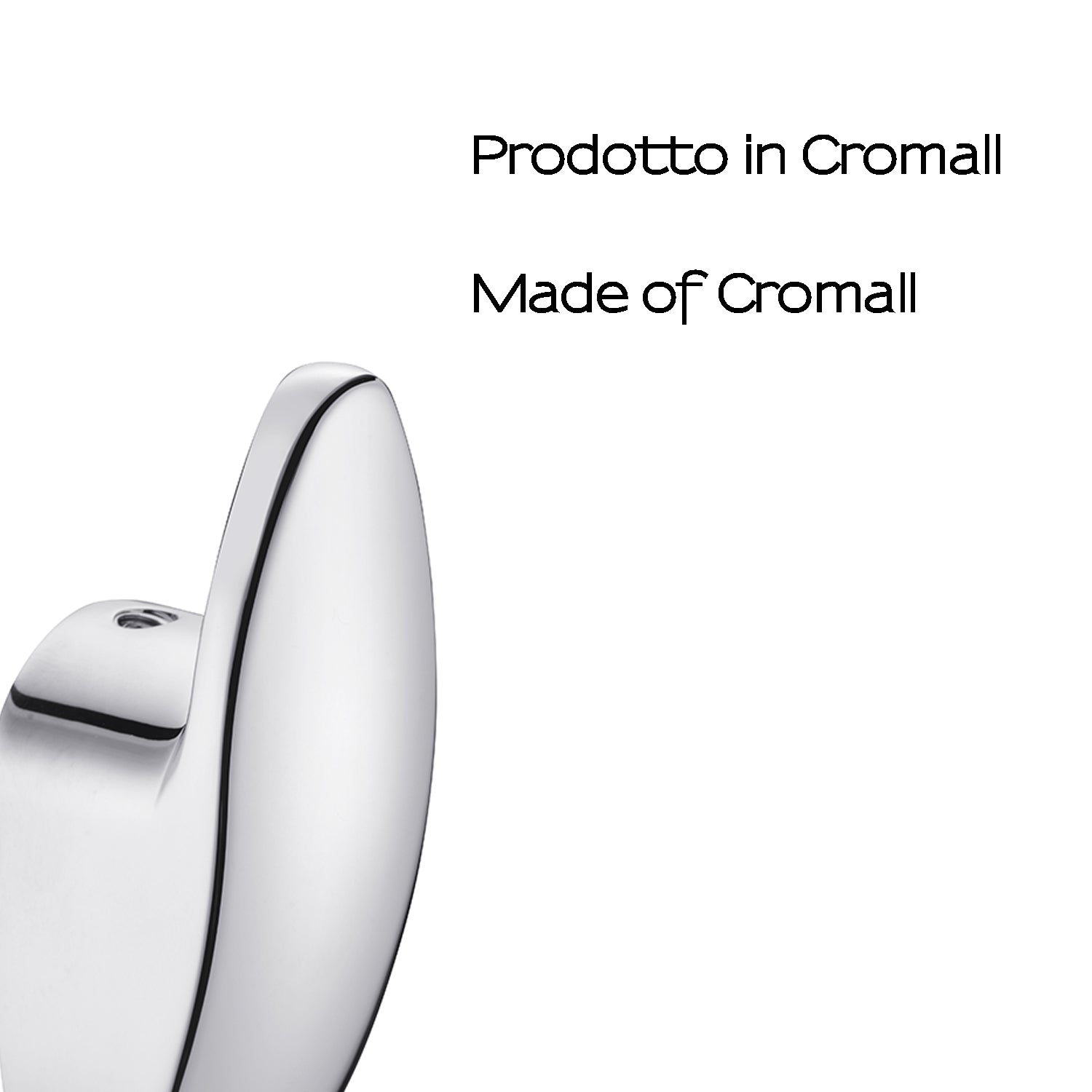 Appendiabiti singolo modello Maldive di Gedy - Cromato by CeramicStore | Lo specialista del tuo bagno