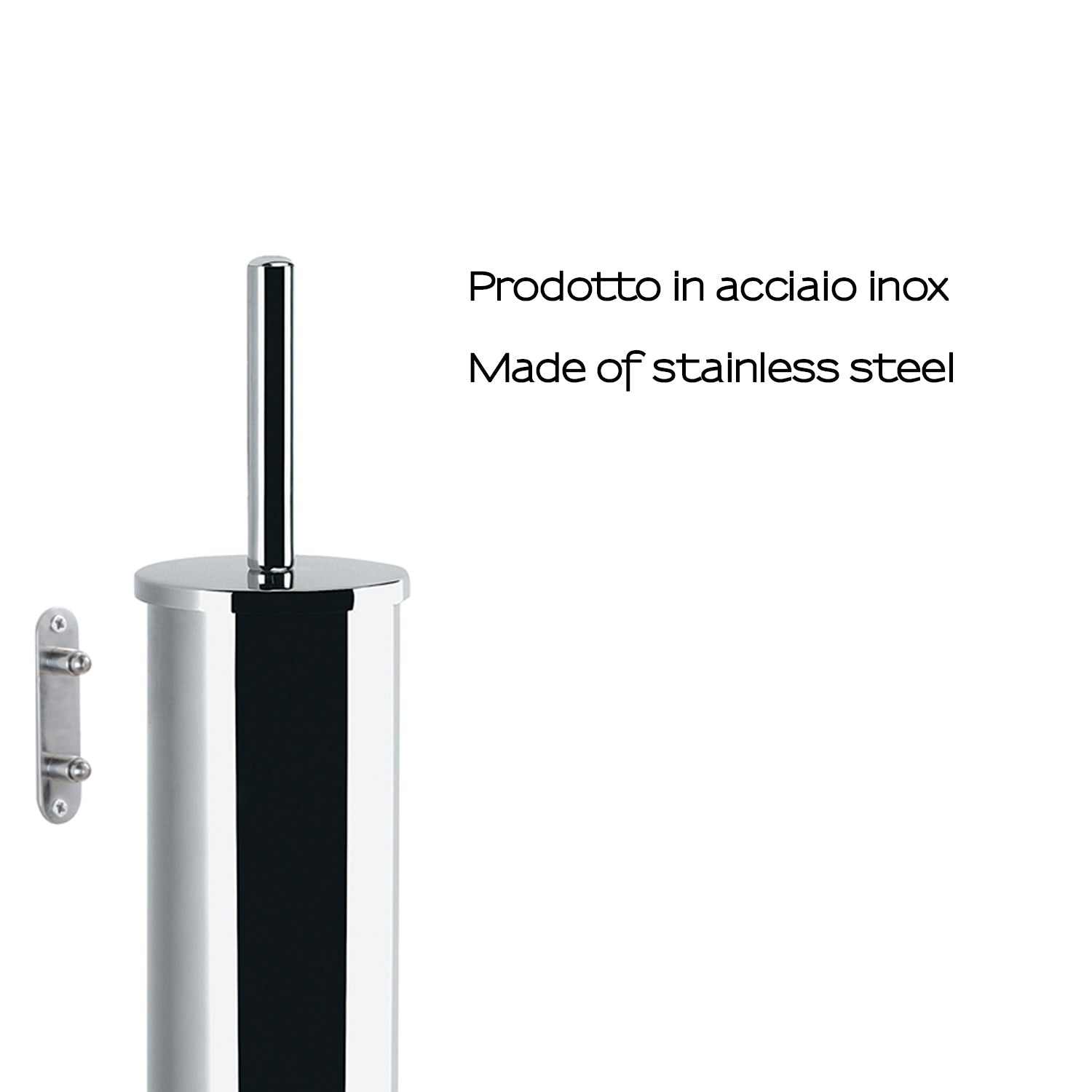 Scopino da muro modello Flip di Gedy in Acciaio Inox - Cromato lucido by CeramicStore | Lo specialista del tuo bagno