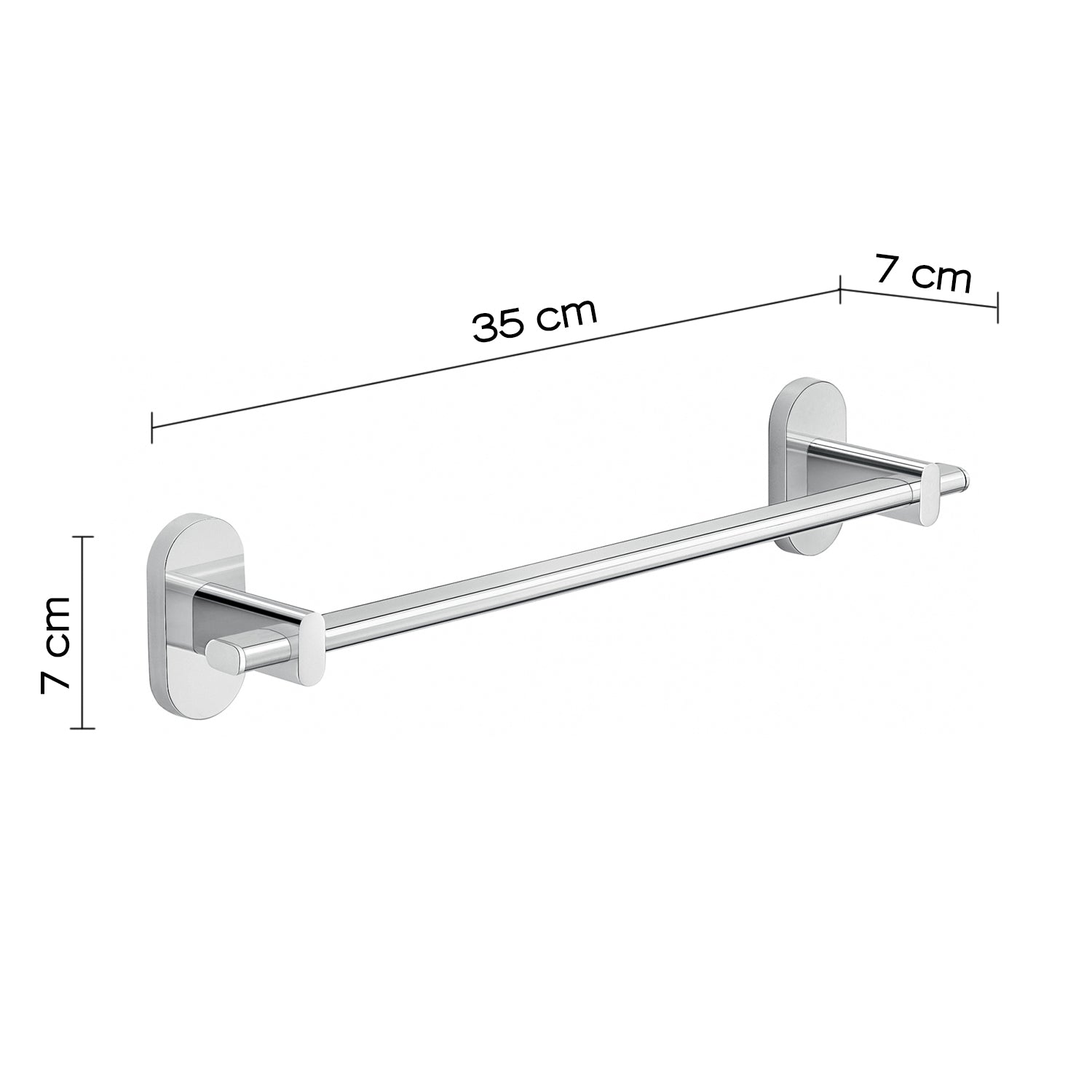 Portasalviette 35 cm in Acciaio Inox Gedy serie Febo - Cromato by CeramicStore | Lo specialista del tuo bagno