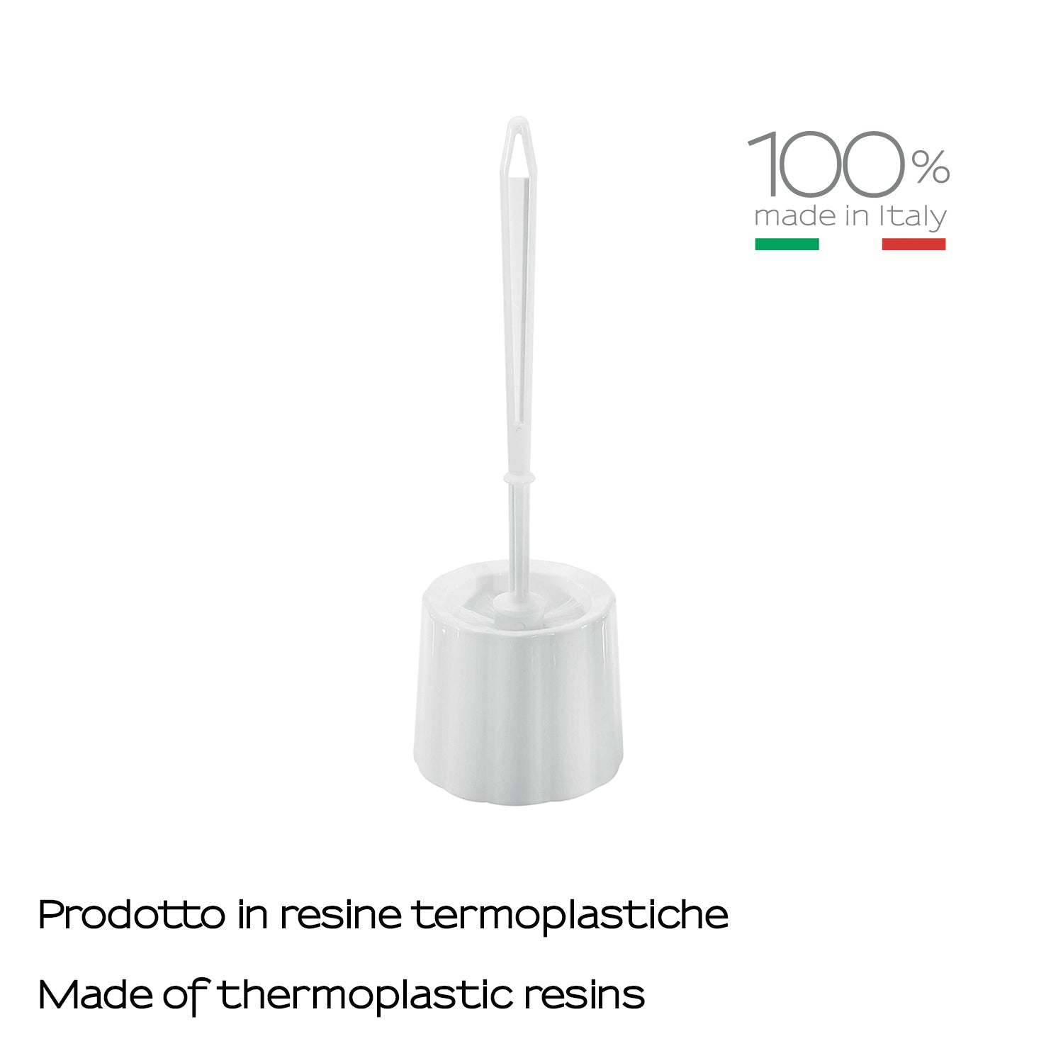Scopino Zeno di Gedy in resine termoplastiche - Bianco by CeramicStore | Lo specialista del tuo bagno