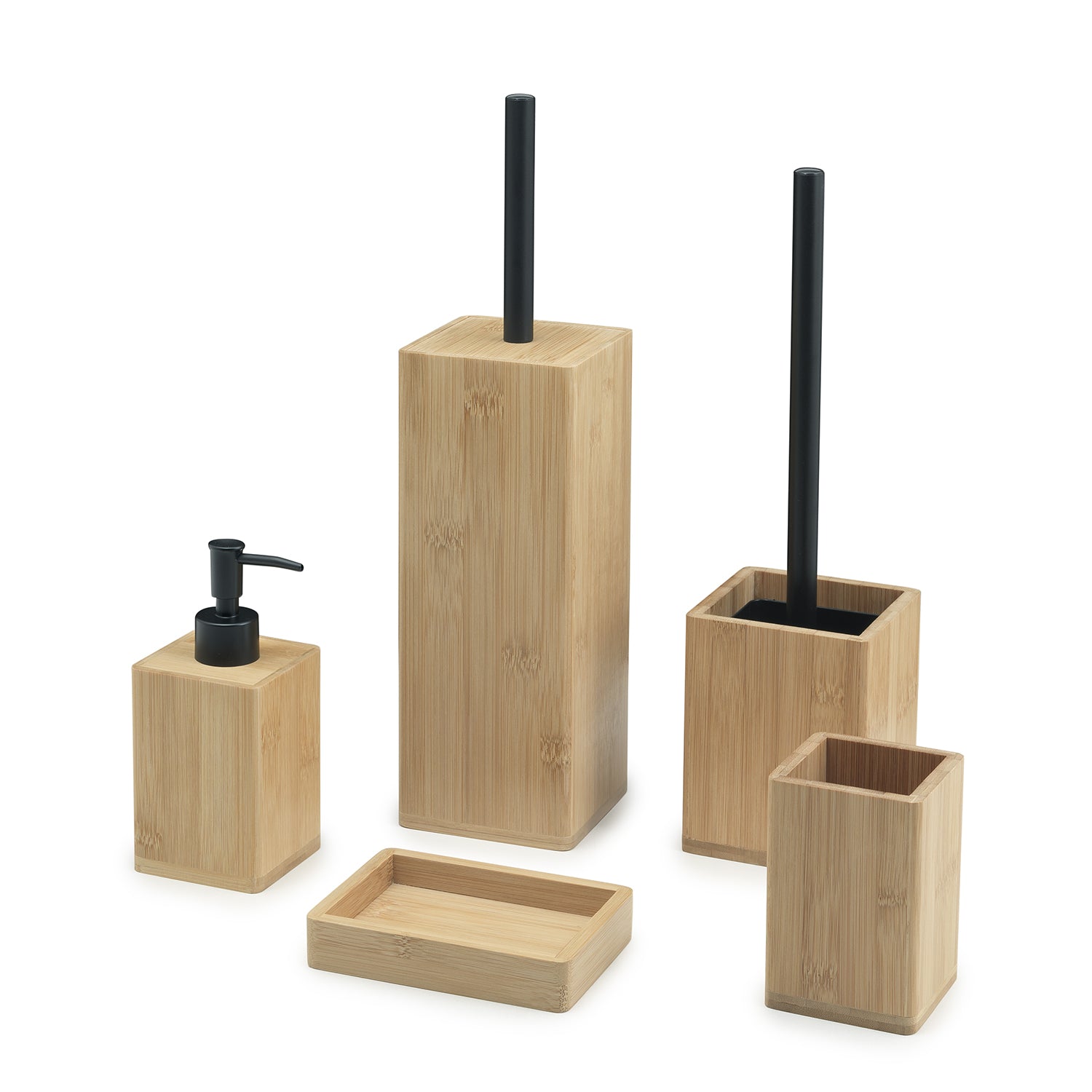 Portasapone in bamb๠Gedy serie Bonnie - Naturale