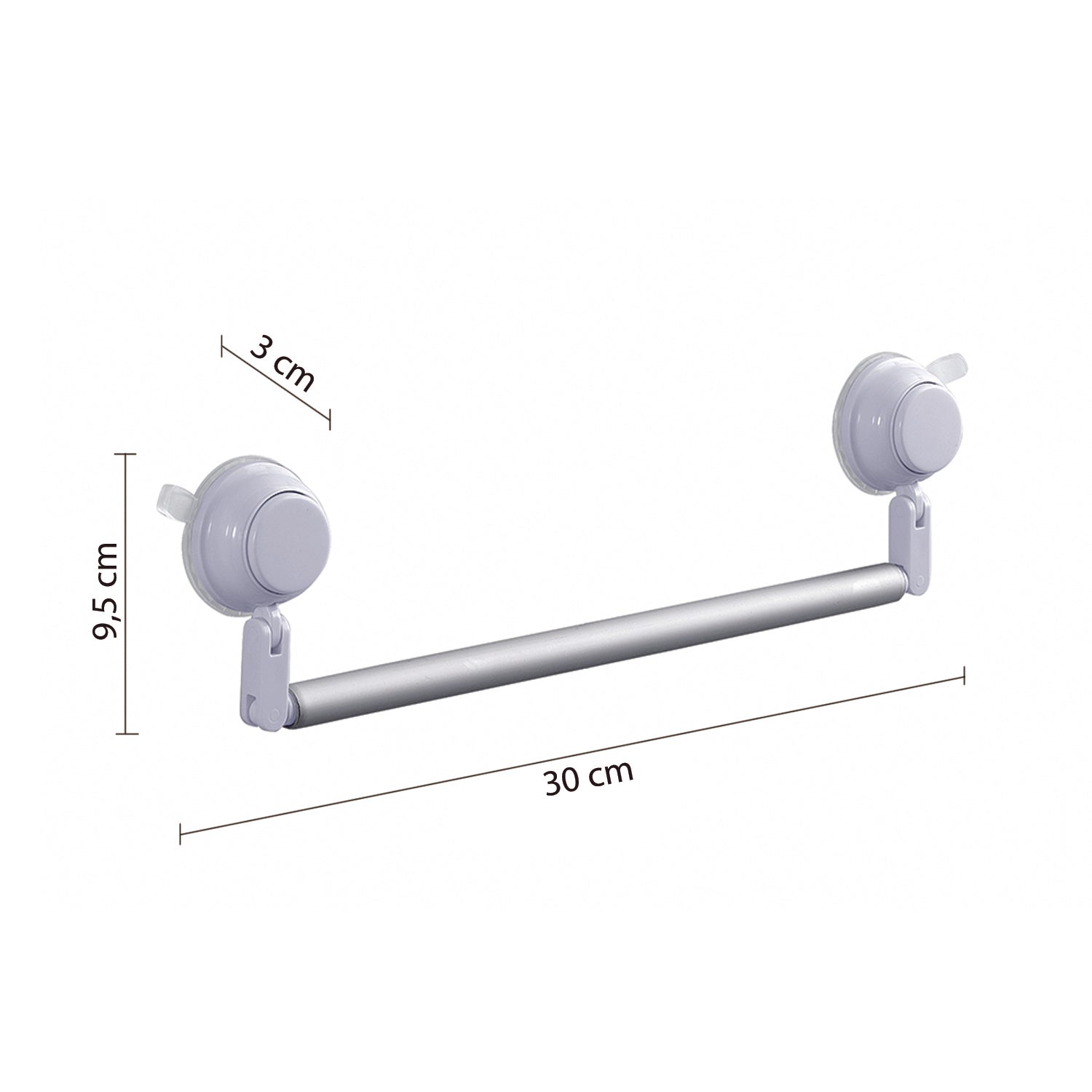 Porta asciugamani 30-53 cm di Gedy serie Vesuvio - Bianco by CeramicStore | Lo specialista del tuo bagno