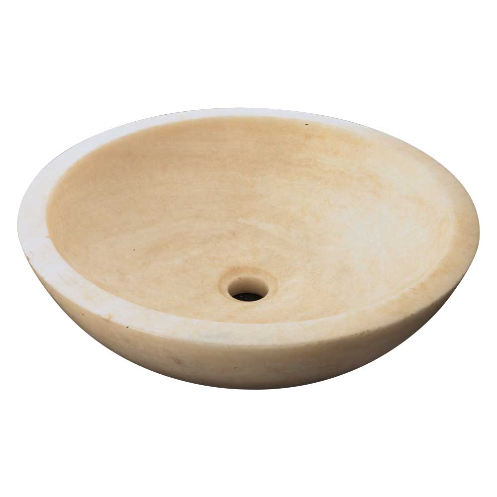Lavabo da Appoggio in Marmo Tondo Onice Levigato by CeramicStore | Lo specialista del tuo bagno