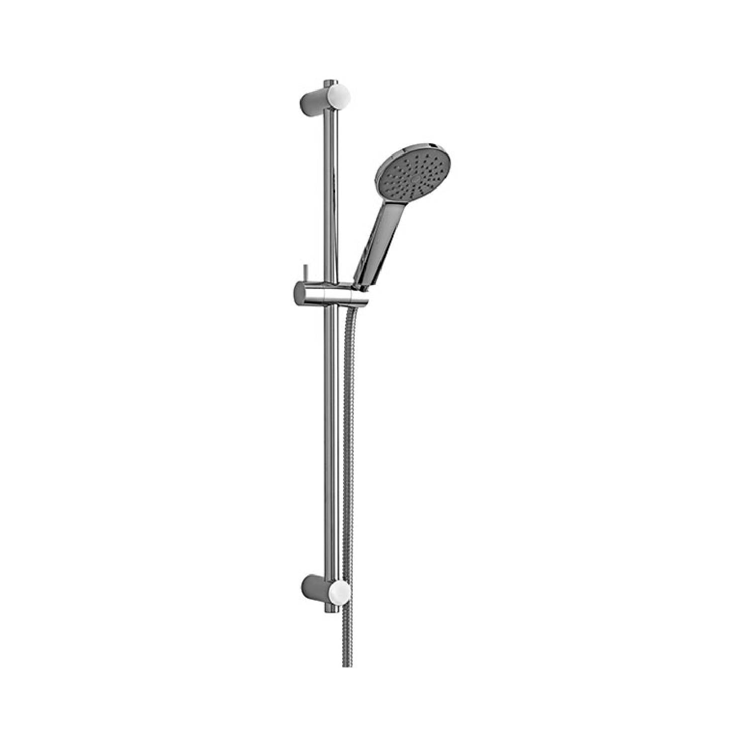 Set Saliscendi doccia Giada con doccia tonda e asta in metallo e miscelatore doccia esterno Cromo Paffoni by CeramicStore | Lo specialista del tuo bagno