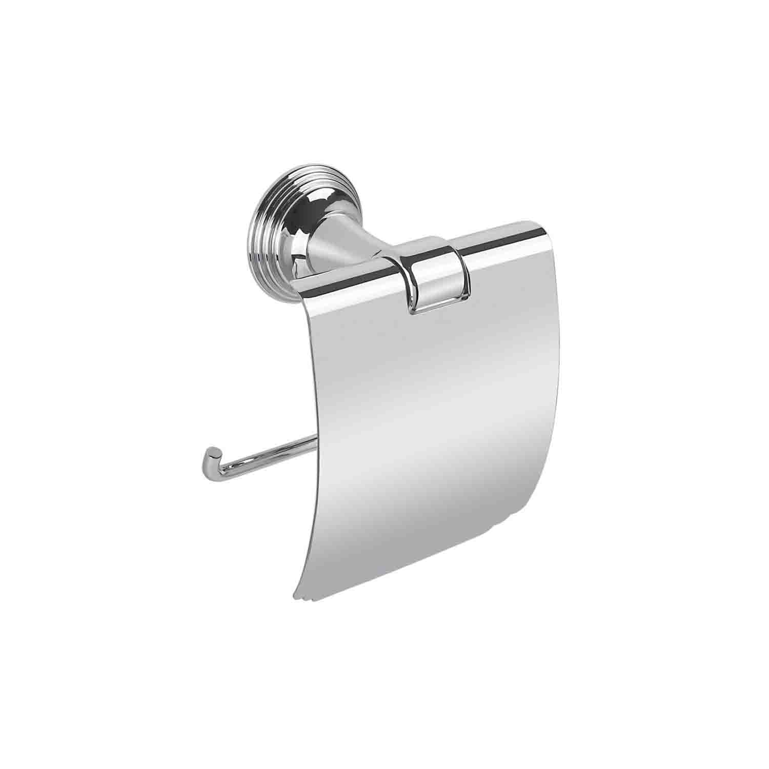 Porta rotolo coperto in ottone cromato collezione Hermitage di Colombo Design