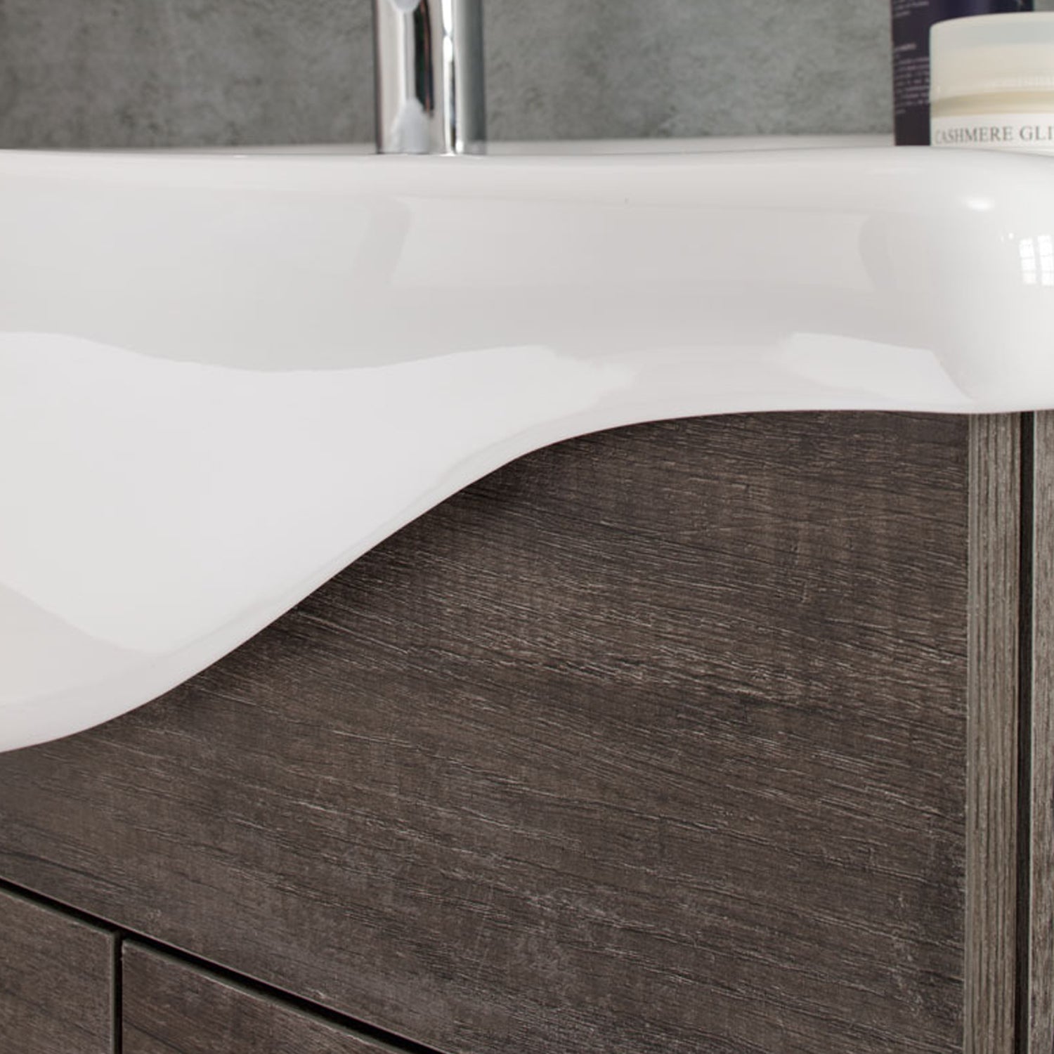 Mobile bagno a terra da 115 cm modello Pisa03 finitura rovere scuro by CeramicStore | Lo specialista del tuo bagno