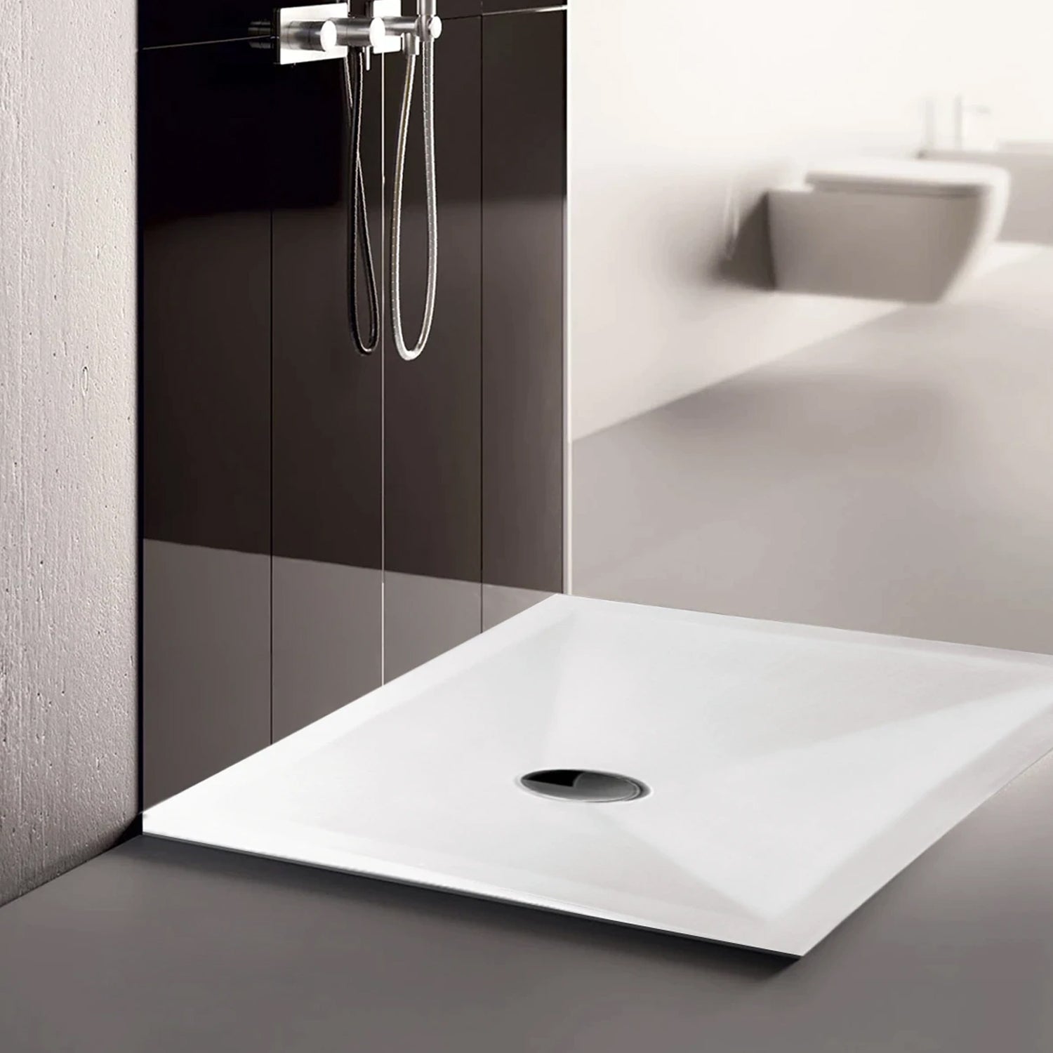 Piatto doccia in ceramica cm 70x90 h3 modello Jಠdi Althea - Bianco Opaco by CeramicStore | Lo specialista del tuo bagno