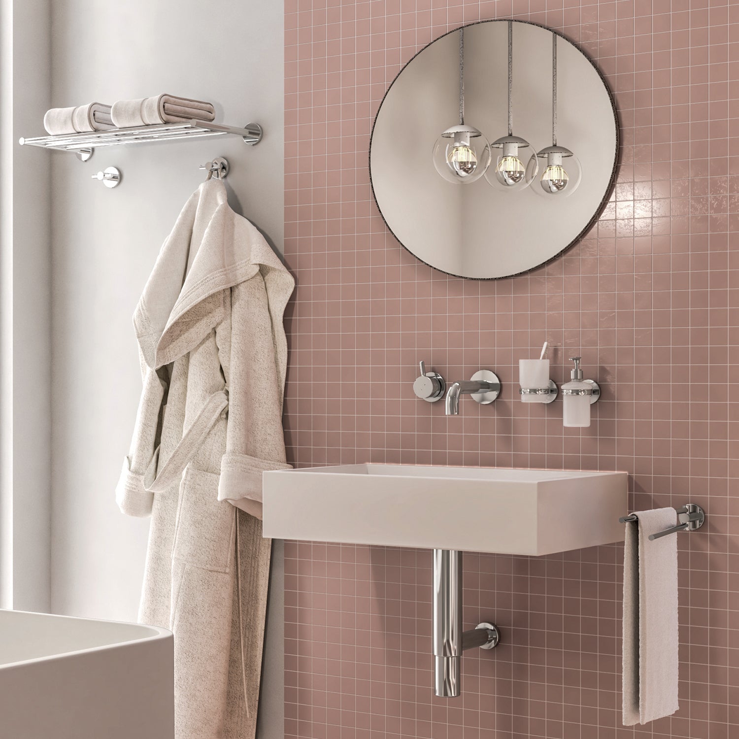 Appendiabiti doppio in Acciaio Inox e Cromall Gedy serie Felce - Cromato by CeramicStore | Lo specialista del tuo bagno