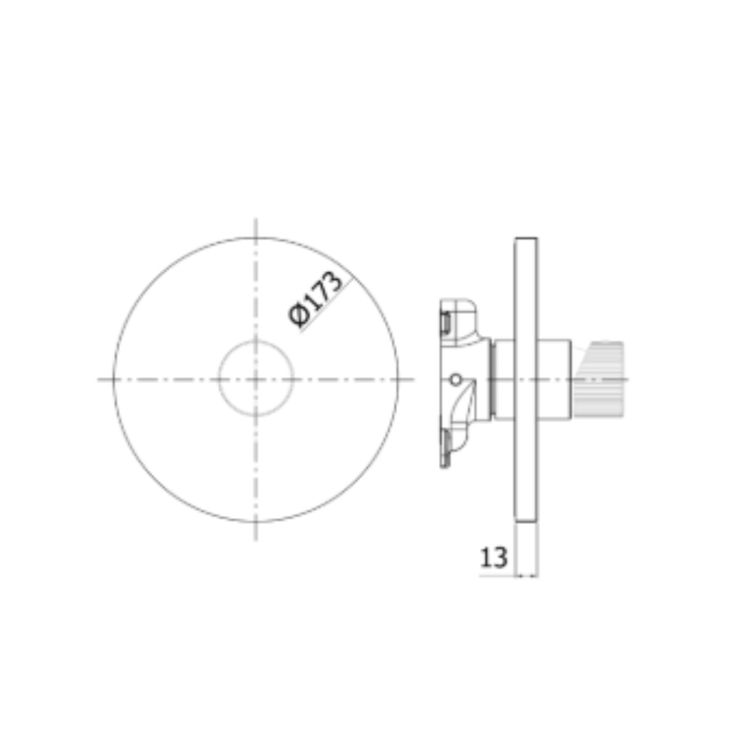 Miscelatore incasso PBOX 010 piastra abs serie Jo Paffoni by CeramicStore | Lo specialista del tuo bagno