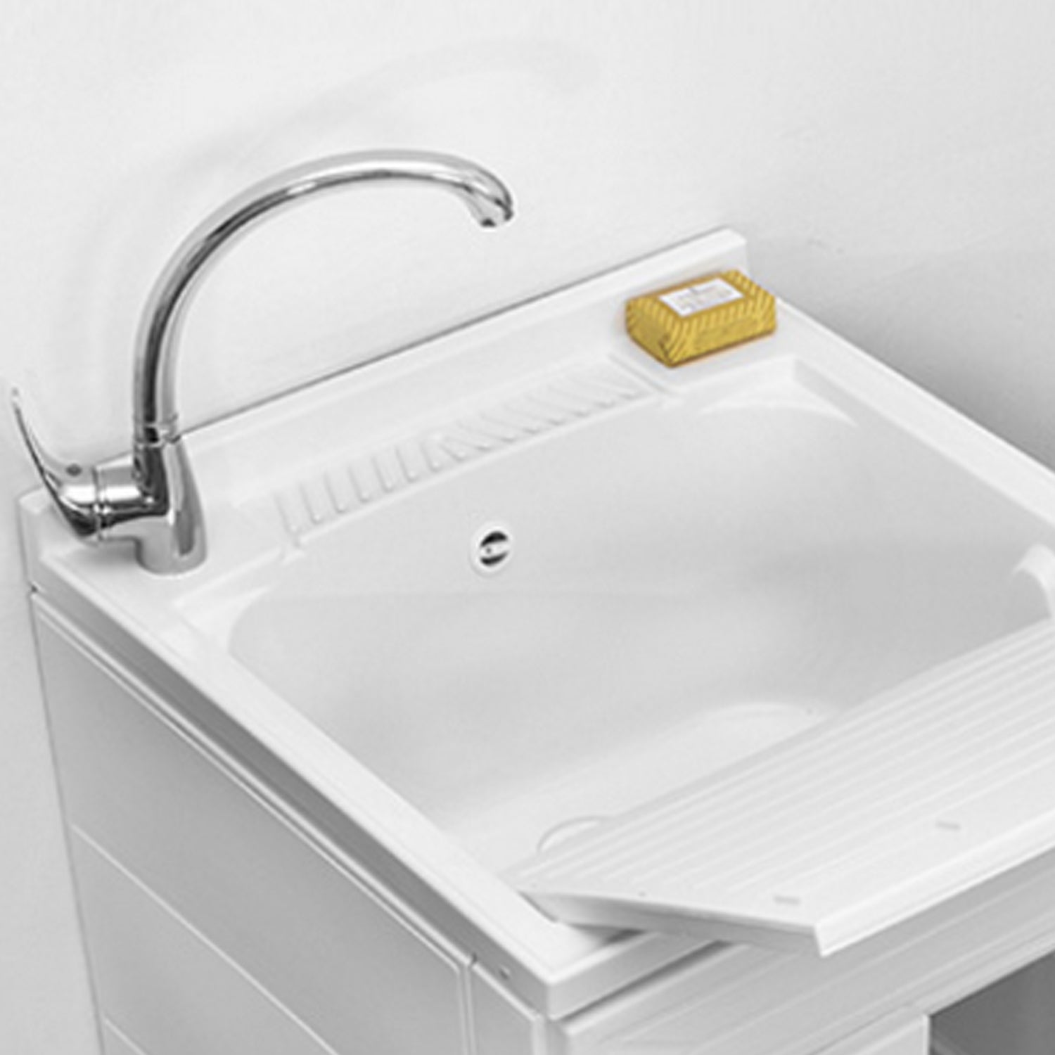 Lavatoio modello TopLine-Plus 50x50 cm 1 anta - bianco by CeramicStore | Lo specialista del tuo bagno