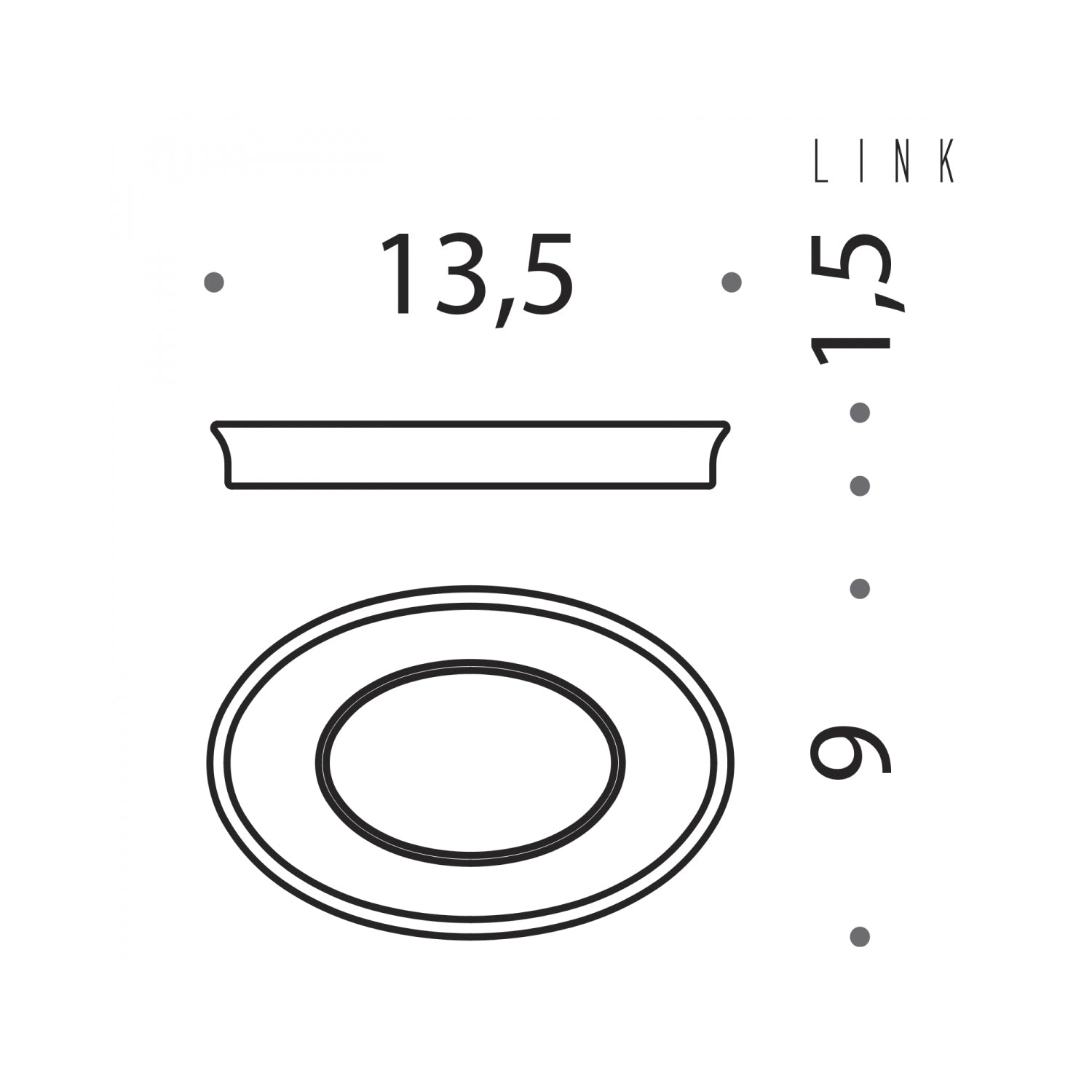 Porta sapone in vetro collezione Link di Colombo Design by CeramicStore | Lo specialista del tuo bagno
