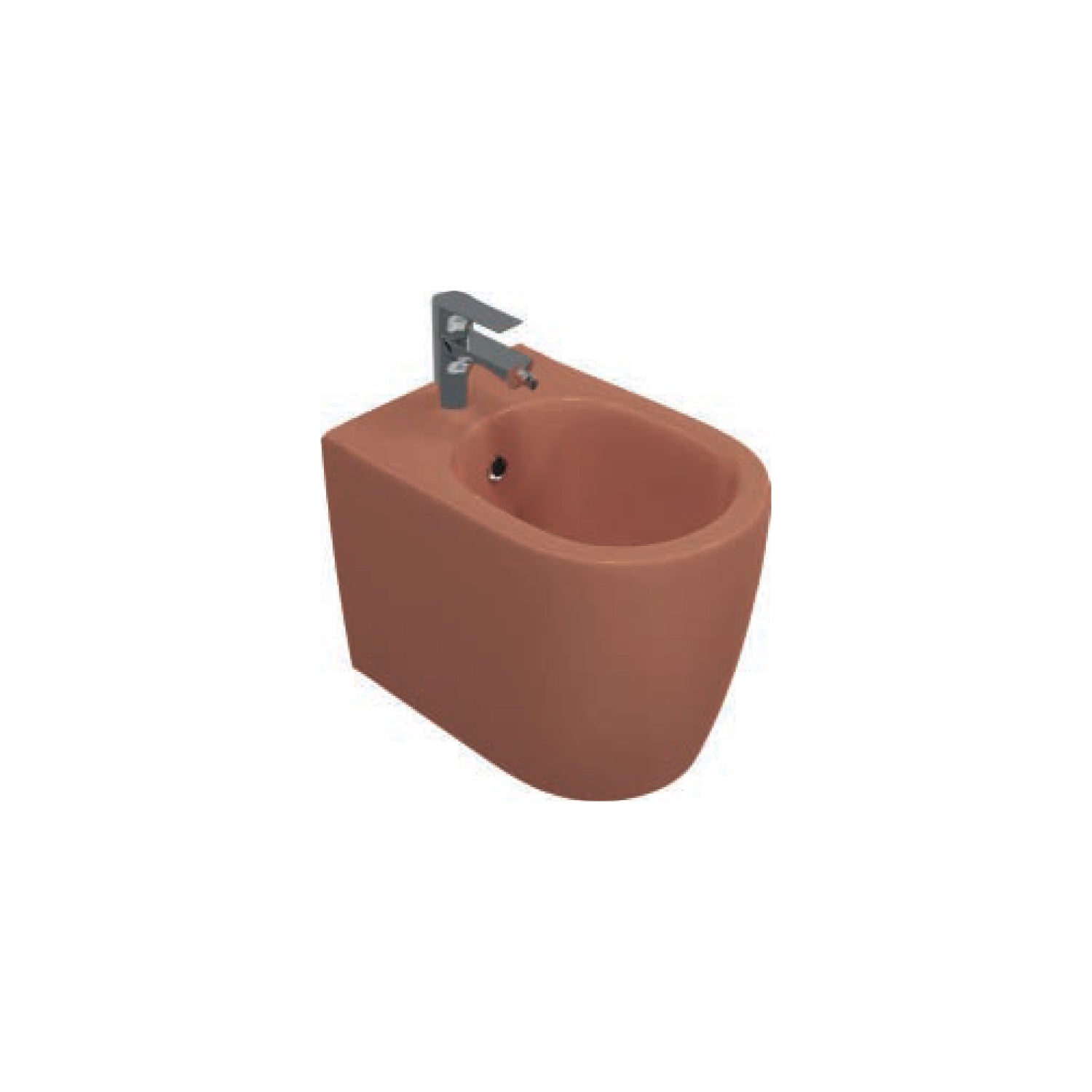 Sanitari Filomuro Rimless con copriwater Soft Close BathCore serie Infinity 53x36