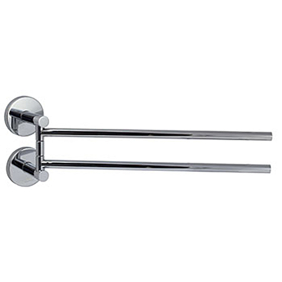 Portasalviette a snodo da cm 36 in alluminio cromato Koh-i-Noor TUBINA by CeramicStore | Lo specialista del tuo bagno