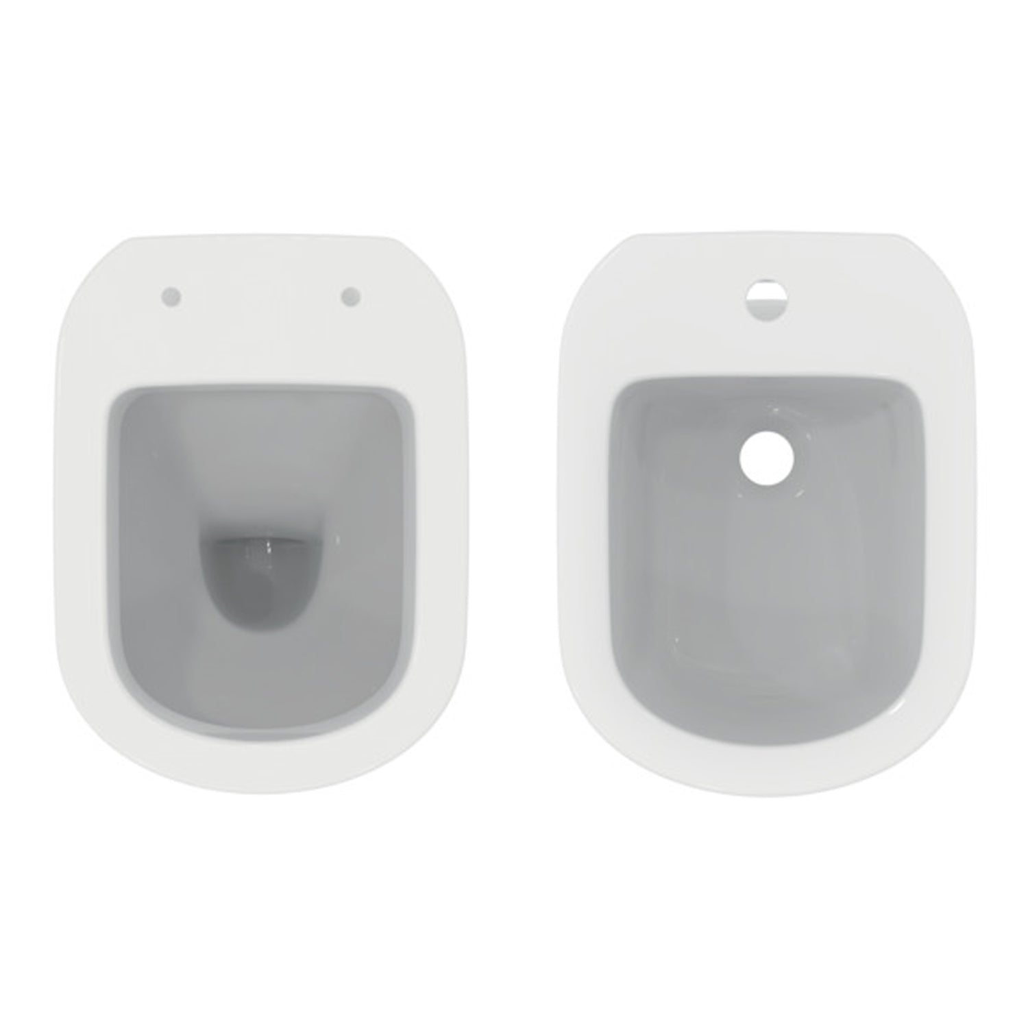Sanitari distanziati da parete con sedile soft close collezione Life Ideal Standard