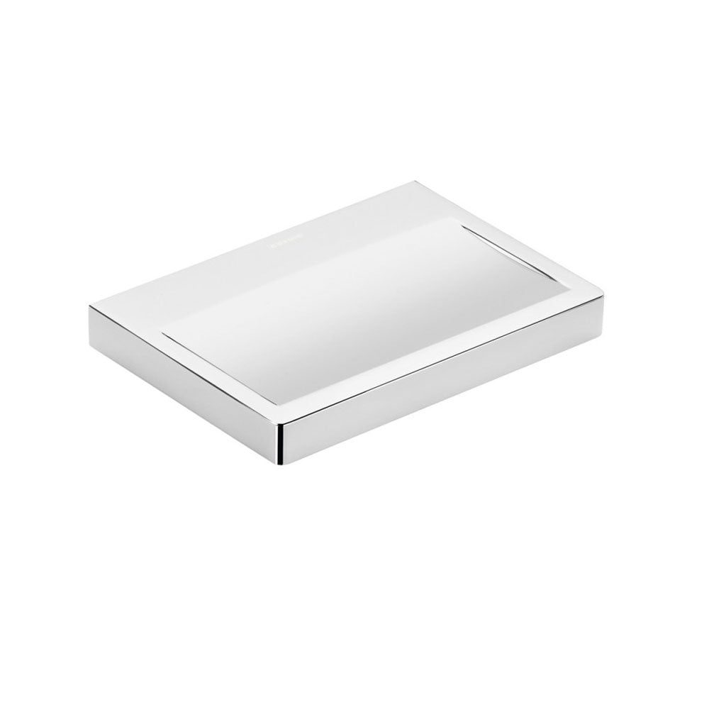 Porta sapone a muro in ottone cromato della collezione 'Extreme' by Cosmic cm 14x10x2 by CeramicStore | Lo specialista del tuo bagno