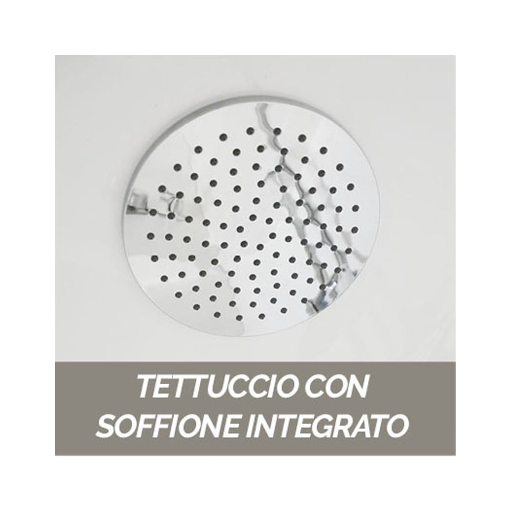 Cabina doccia multifunzione Novellini con idromassaggio cm 80x80 by CeramicStore | Lo specialista del tuo bagno