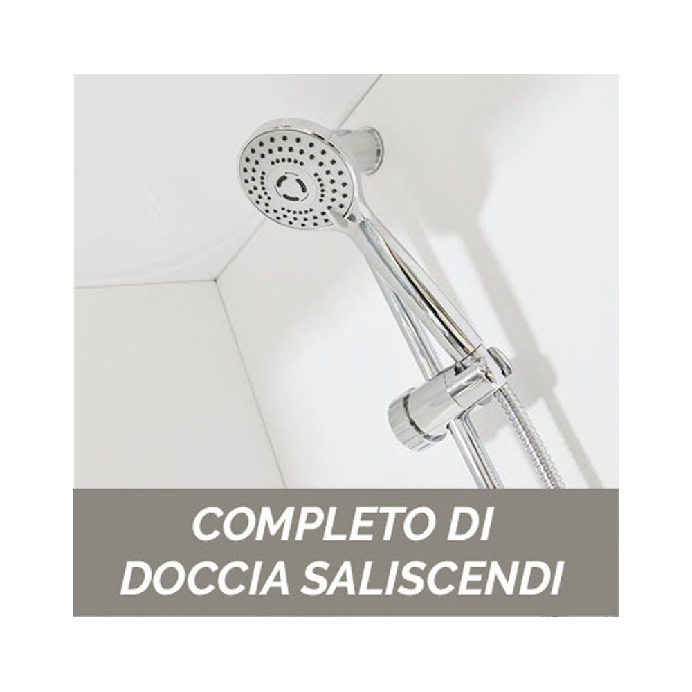 Cabina doccia multifunzione Novellini con idromassaggio cm 80x80 by CeramicStore | Lo specialista del tuo bagno