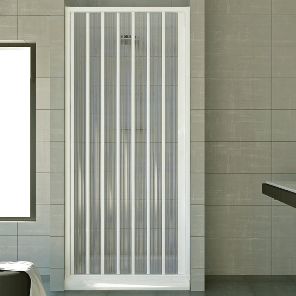 Porta doccia a nicchia soffietto modello Frio in pvc cm 120-140 by CeramicStore | Lo specialista del tuo bagno