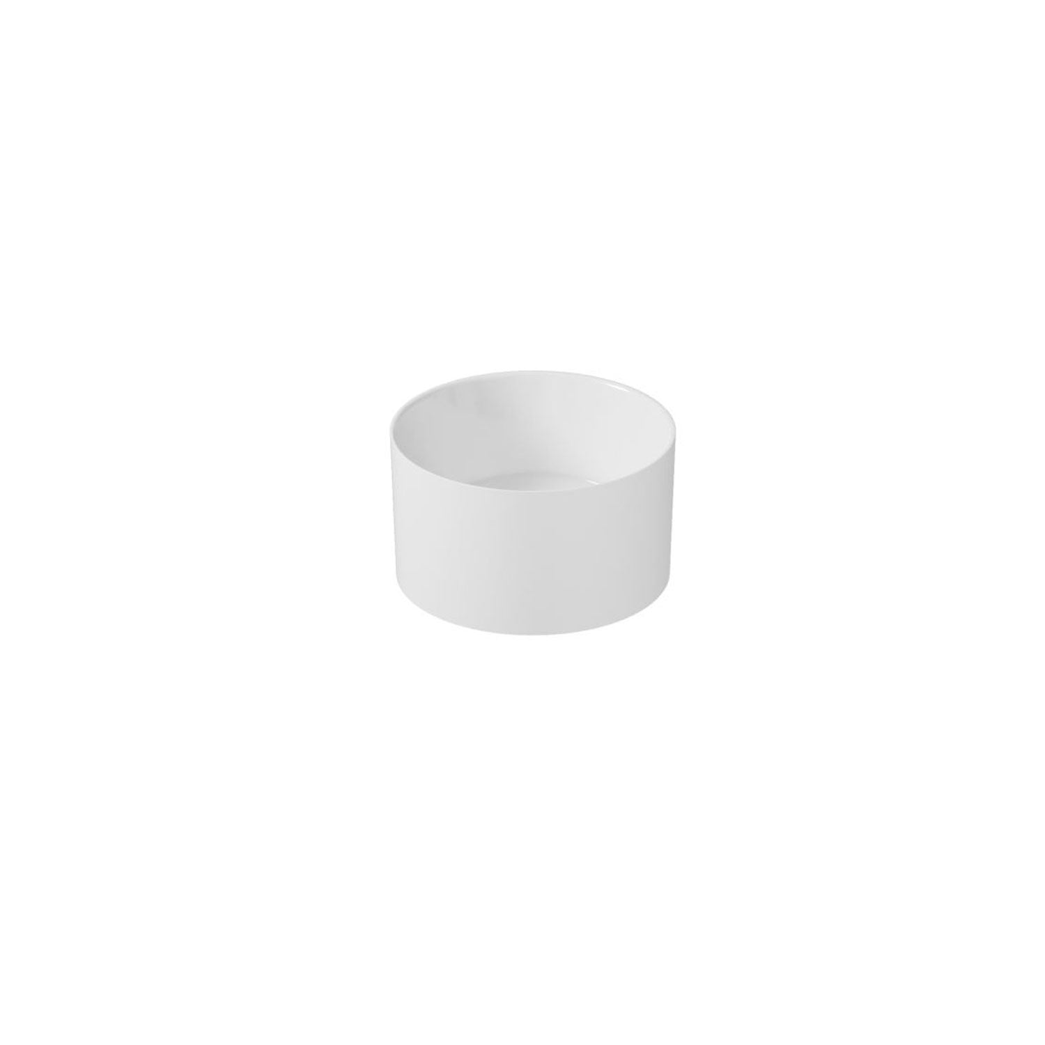 Lavandino da appoggio/sospeso cm à¸40x20h serie Core di Ceramica Galassia - Bianco lucido