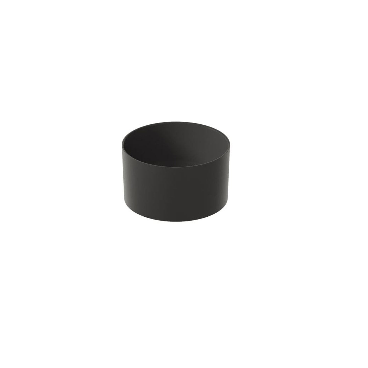 Lavandino da appoggio/sospeso cm à¸40x20h serie Core di Ceramica Galassia - Nero Matt
