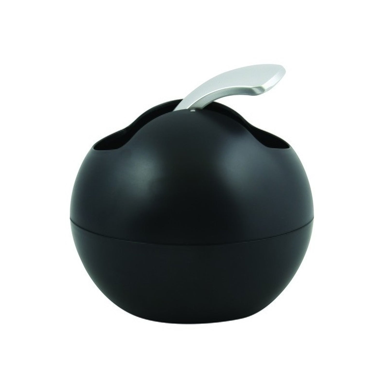 Pattumiera da 1L con coperchio basculante rimovibile modello Bowl - Nero Matt by CeramicStore | Lo specialista del tuo bagno
