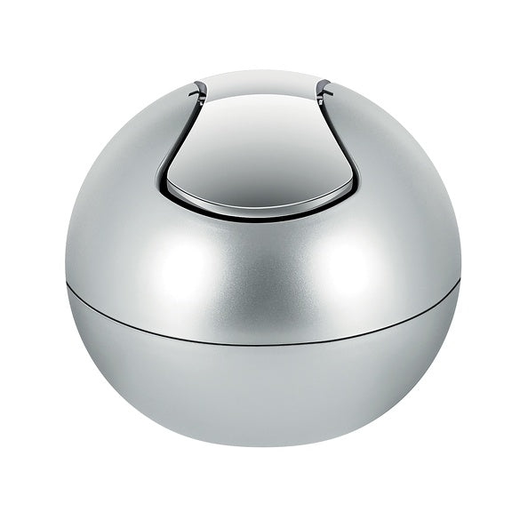 Pattumiera da 1L con coperchio basculante rimovibile modello Bowl - Argento by CeramicStore | Lo specialista del tuo bagno