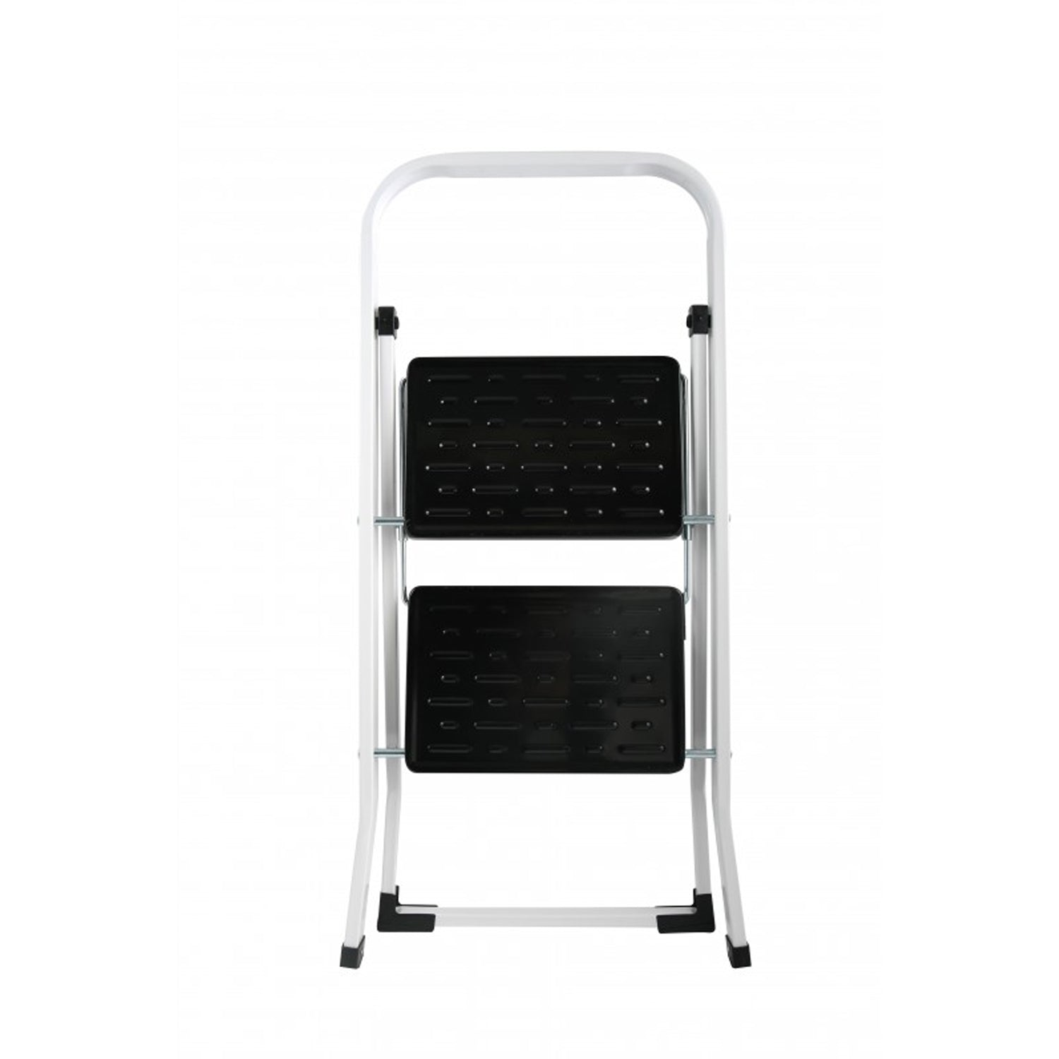 Scaletta pieghevole in Acciaio a 2 gradini - Nero e bianco by CeramicStore | Lo specialista del tuo bagno