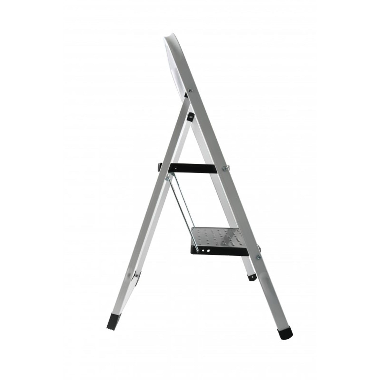 Scaletta pieghevole in Acciaio a 2 gradini - Nero e bianco by CeramicStore | Lo specialista del tuo bagno