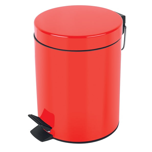 Pattumiera a pedale da 3L in Acciaio modello Sydney - Rosso by CeramicStore | Lo specialista del tuo bagno