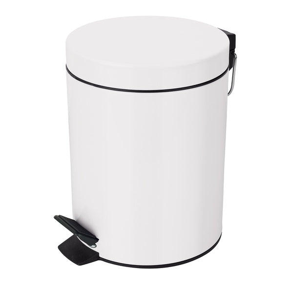 Pattumiera a pedale da 3L in Acciaio modello Sydney - Bianco by CeramicStore | Lo specialista del tuo bagno